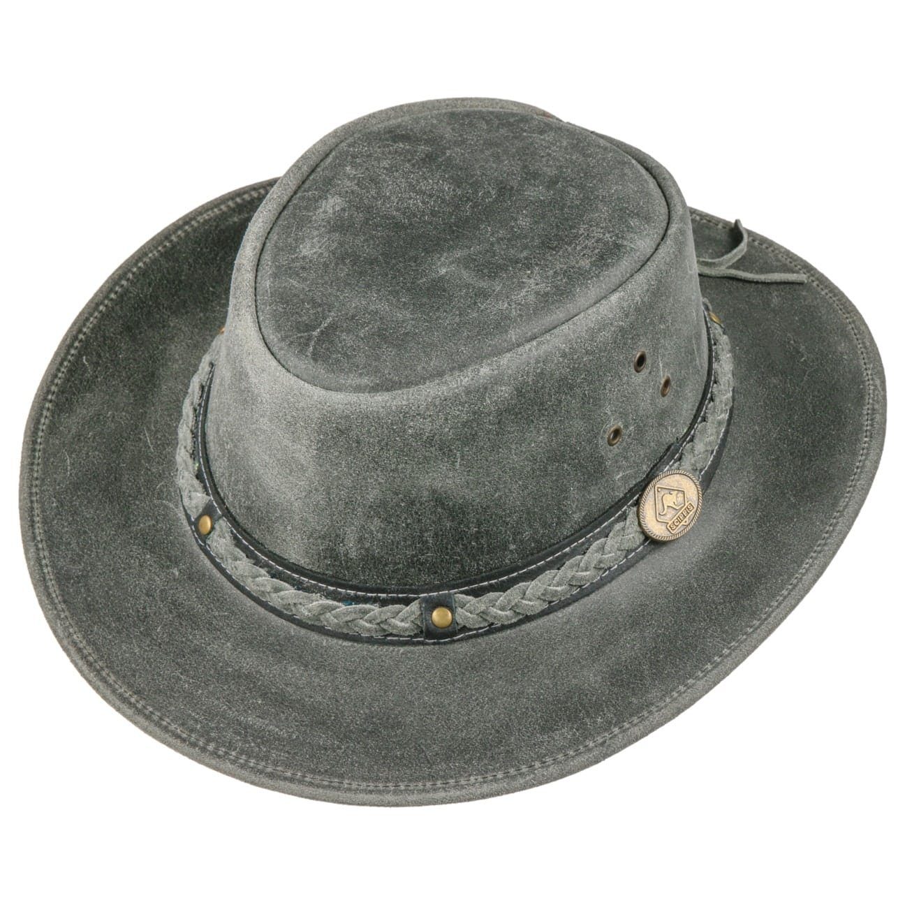 Cowboyhut mit Lederband schwarz (1-St) Scippis Herrenhut