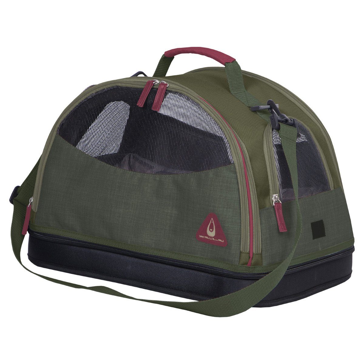DUVO+ Tiertransporttasche Transporttasche Paris Casual 3in1 grün für Katzen