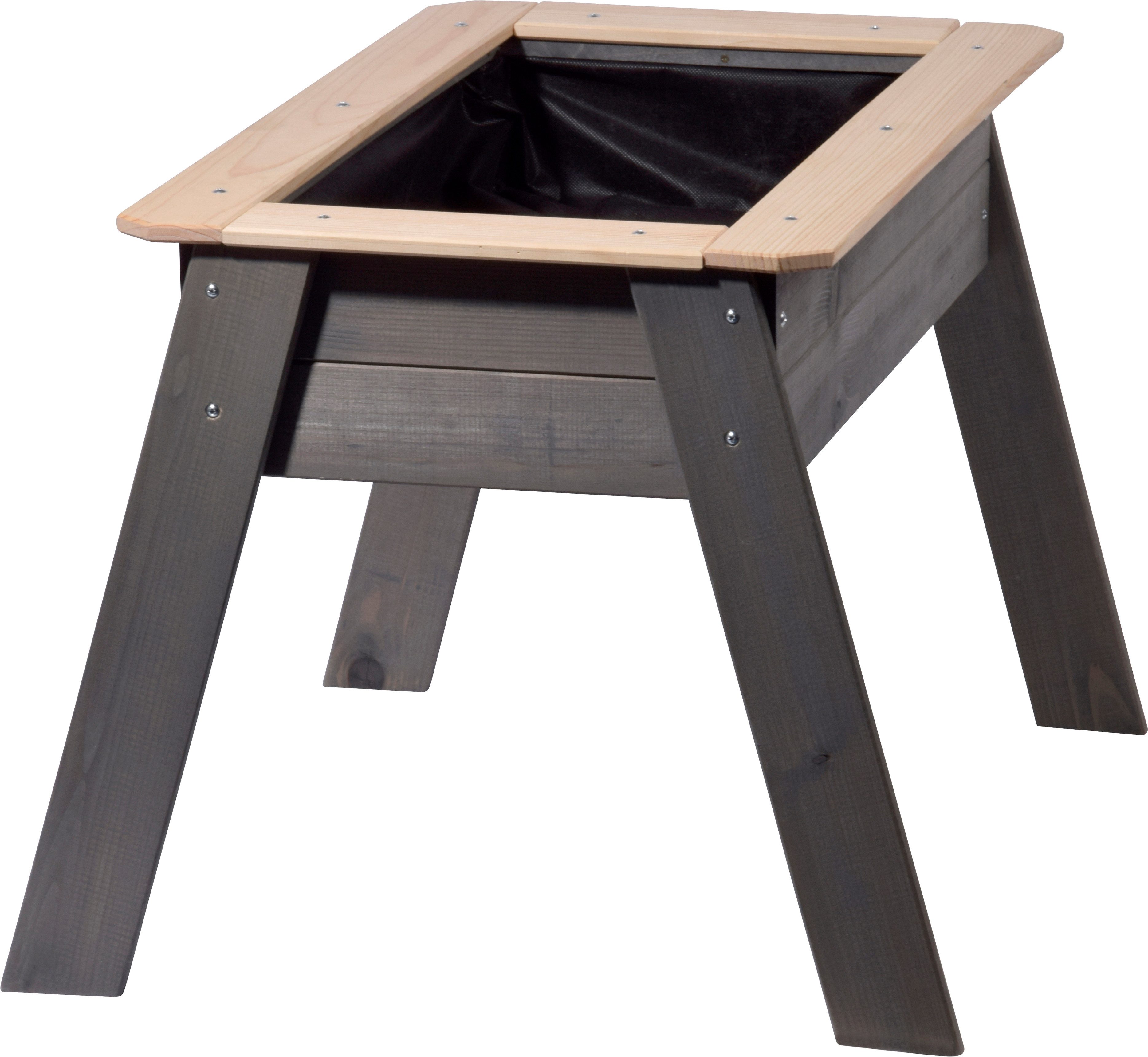 dobar Hochbeet Kleines Kinderhochbeet mit Ablagefläche grau