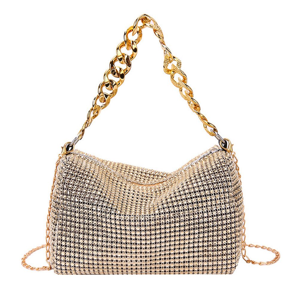 Zaewry Clutch Damen Glitzer Tasche, Elegante Tasche Abendtasche Hohe Kapazität, mit Reißverschluss Clutch CrossBody Bag Umhängetasche