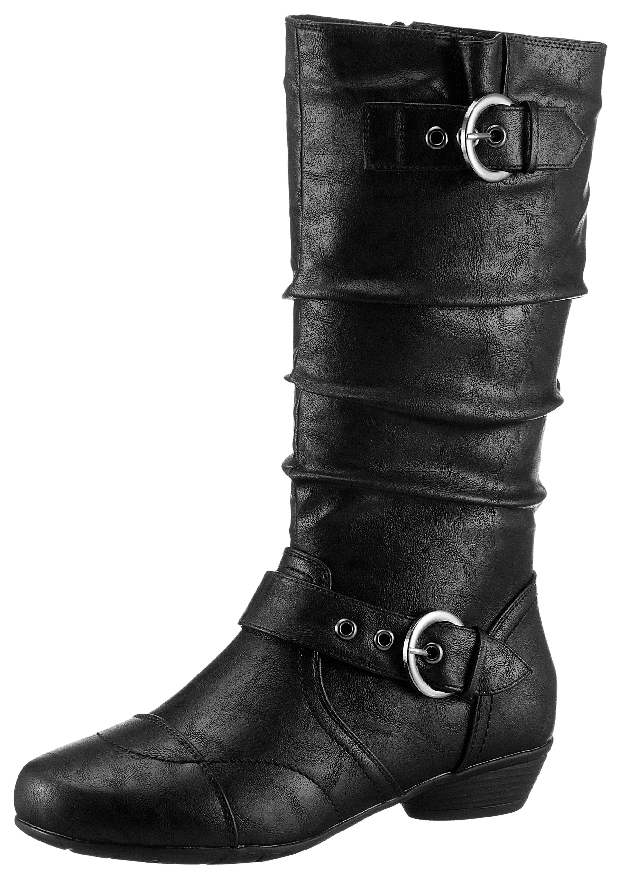 Aniston SHOES Stiefel mit gerafftem Schaft - NEUE KOLLEKTION günstig online kaufen