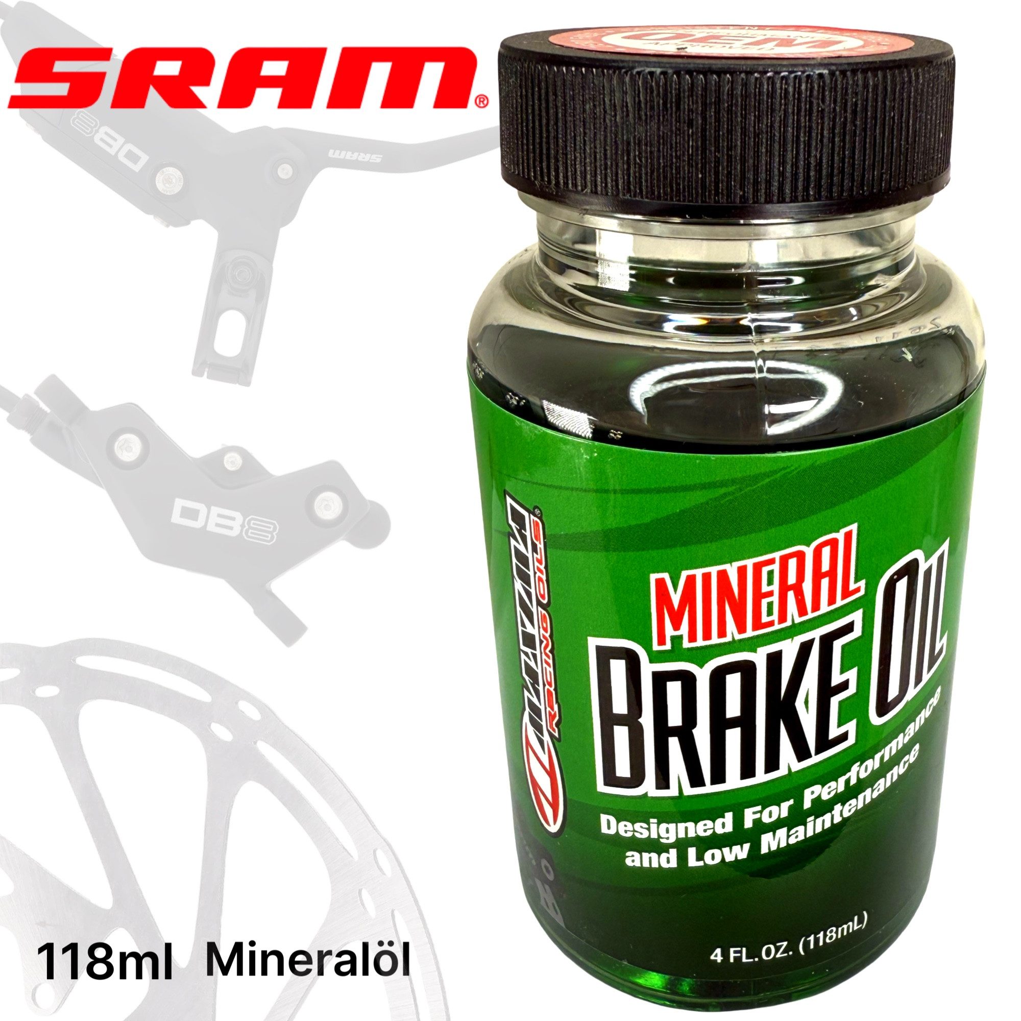 SRAM Fahrrad-Montageständer Sram Maxima Mineralöl für Hydraulische Fahrrad Scheibenbremsen 120ml