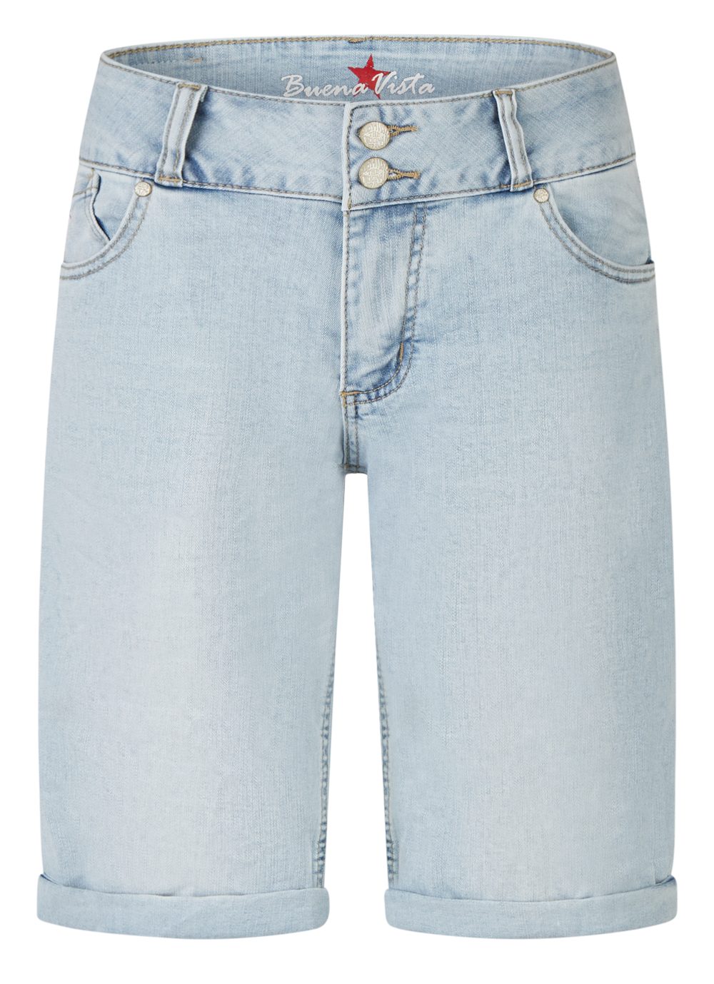 Buena Vista Stretch-Jeans BUENA VISTA TUMMYLESS SHORT light indigo BV B5777 369.8070 - Stretch