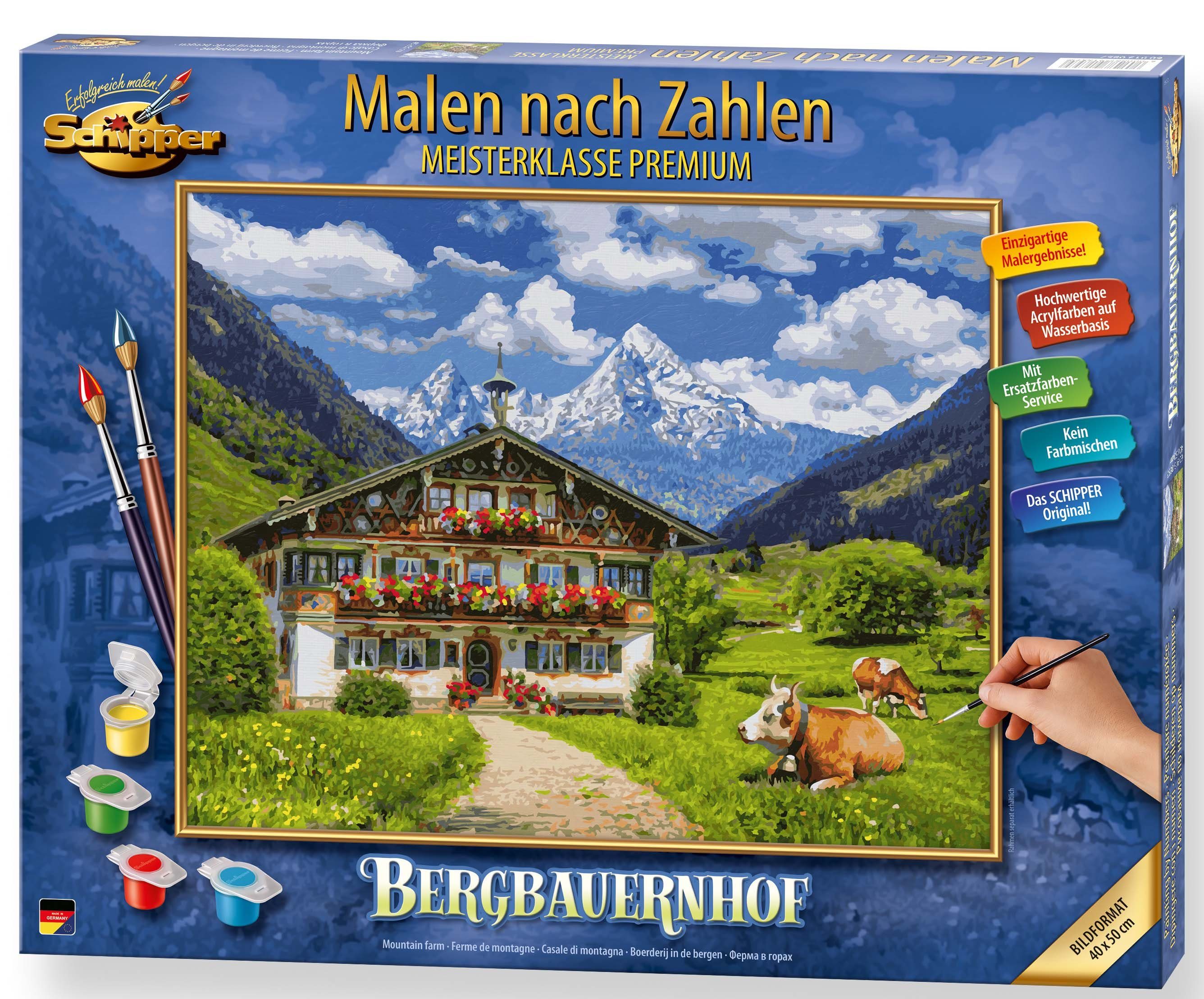 Schipper Malen nach Zahlen Meisterklasse Premium - Bergbauernhof, Made in Germany