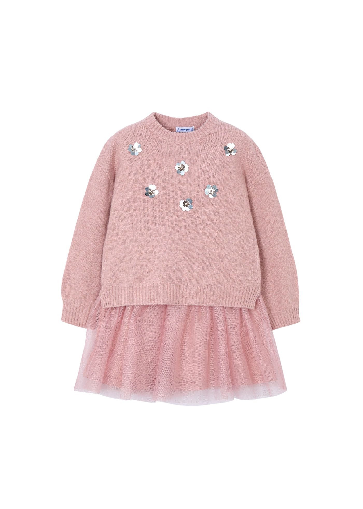 Mayoral Strickkleid festliche Mädchenkombination