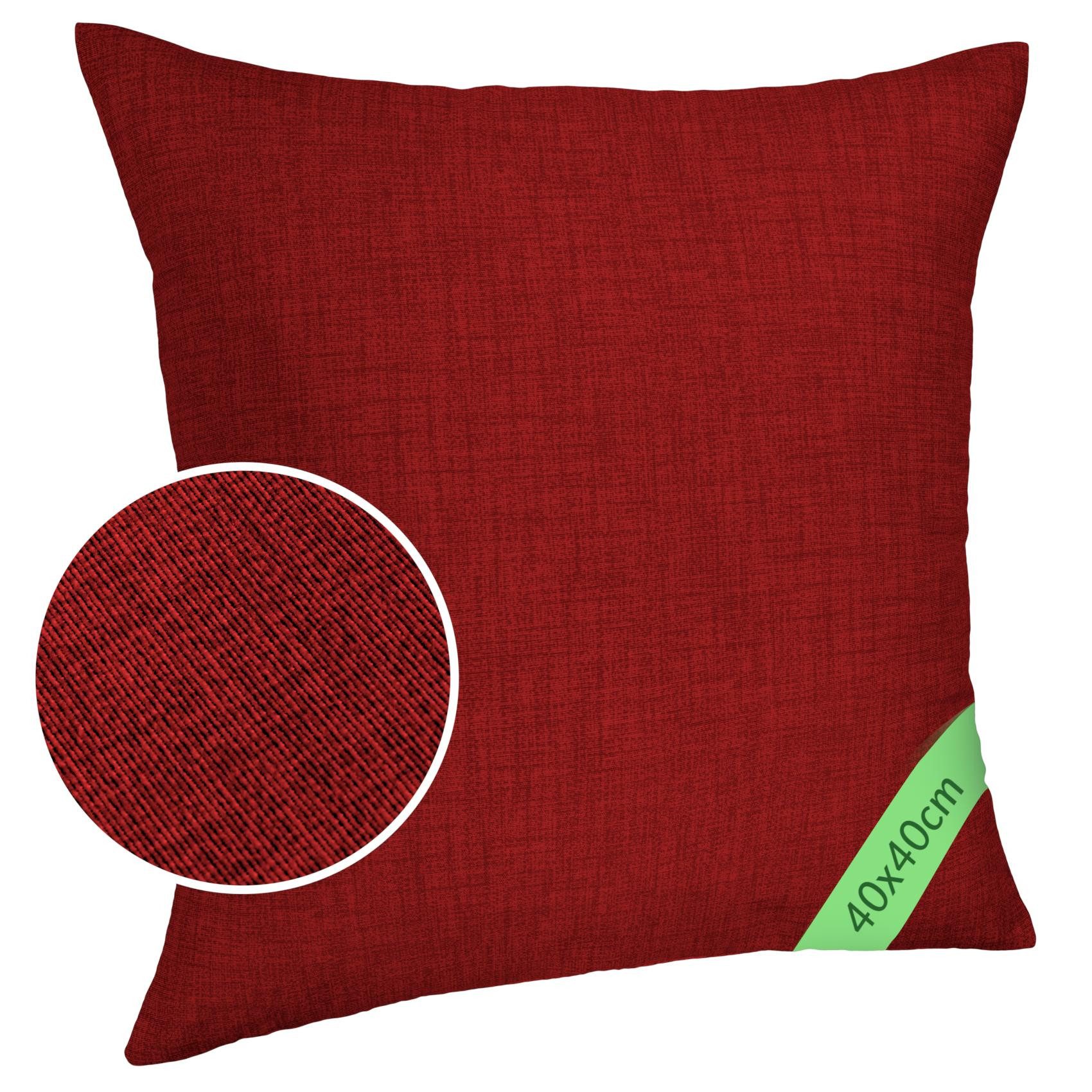 ANRO Dekokissen MrJack Kissenbezug Leinenoptik Deko Kissen Uni, Kissenbezug günstig online kaufen