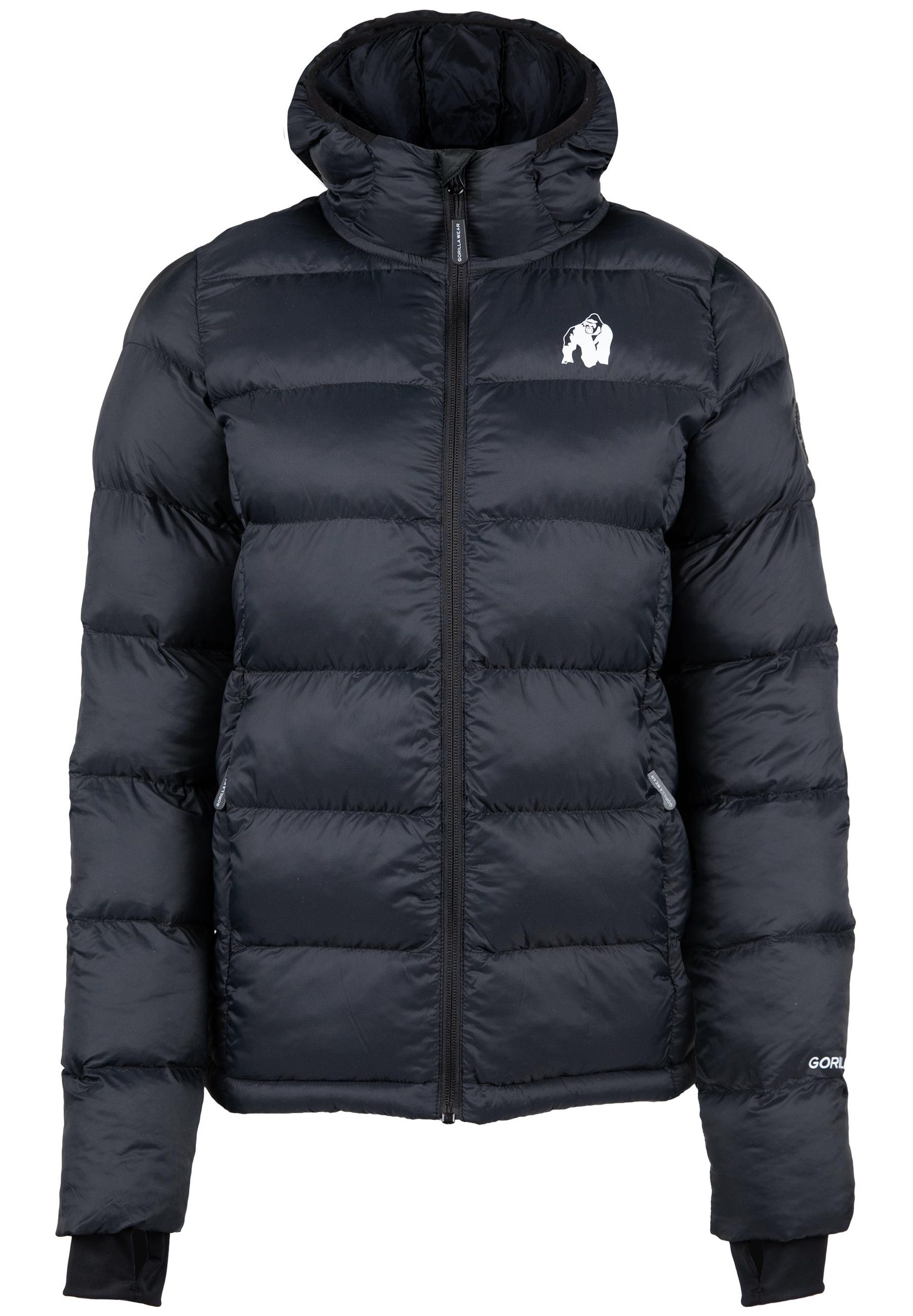 Gorilla Wear Steppjacke mit Stehkragen und Kapuze