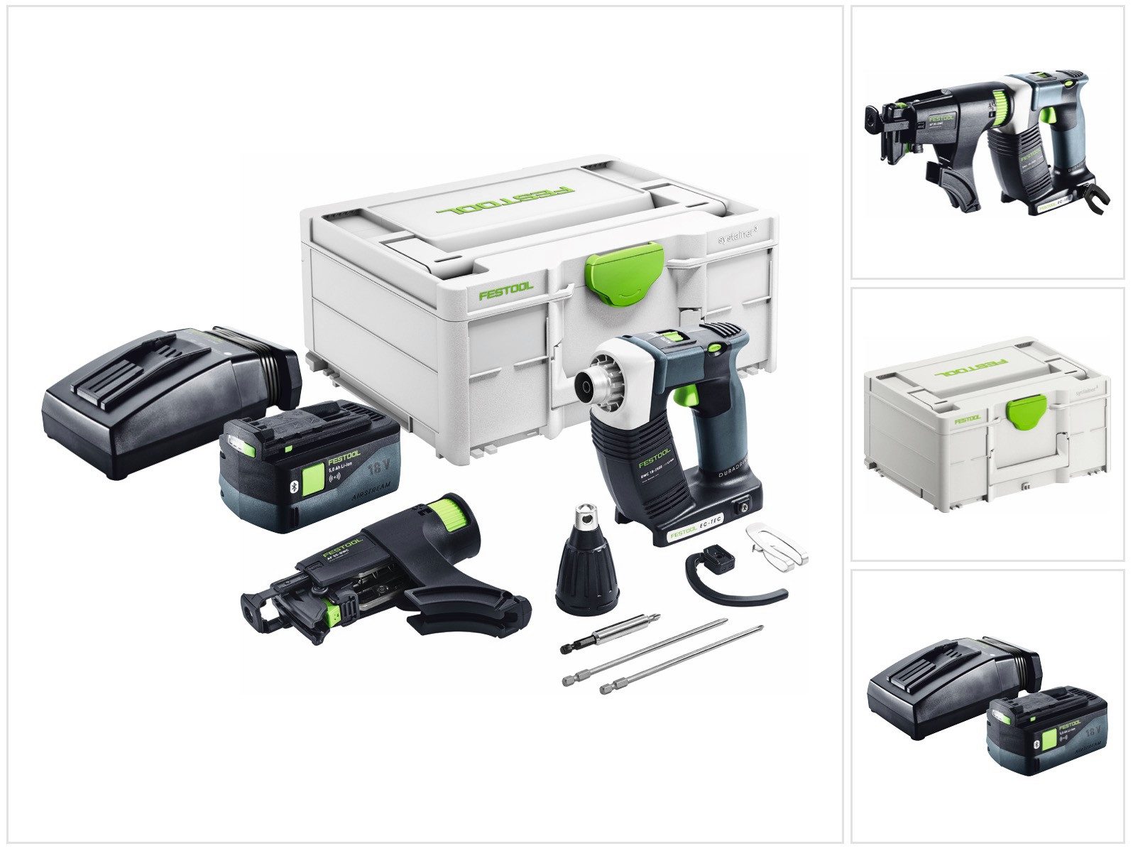 FESTOOL Akku-Trockenbauschrauber DURADRIVE DWC 18-2500 Basic Akku Bauschrauber 18 V 18 Nm Brushless +