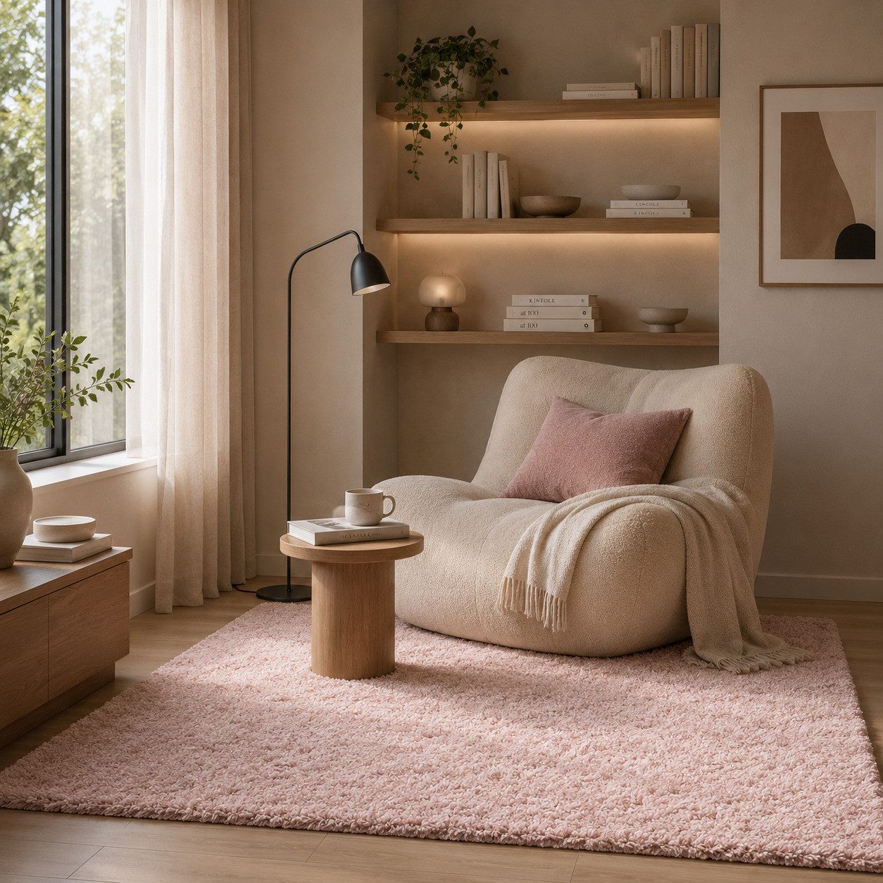 Pergamon Hochflor-Teppich Hochflor Langflor Teppich Aloha, Rechteckig, Höhe: 40 mm