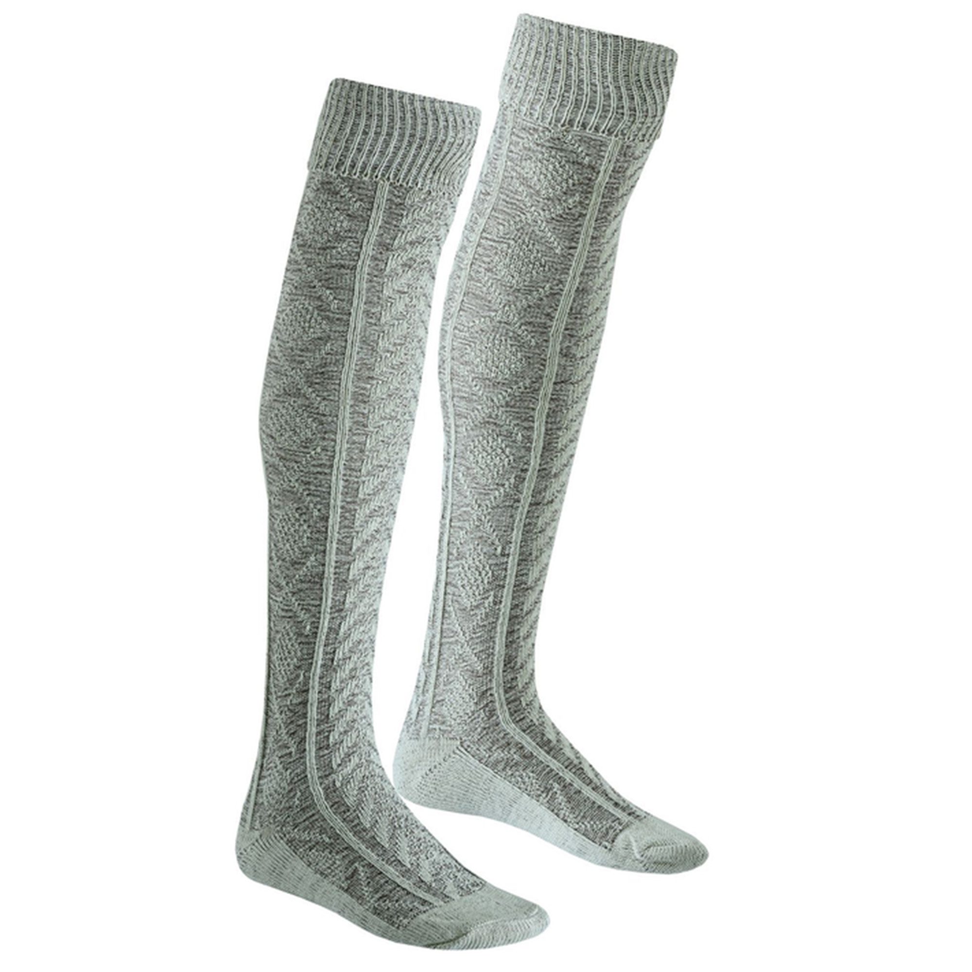 German Wear Trachtensocken GW260 EXTRA Lange Trachtensocken Kniehoch Strümpfe Socken 75cm
