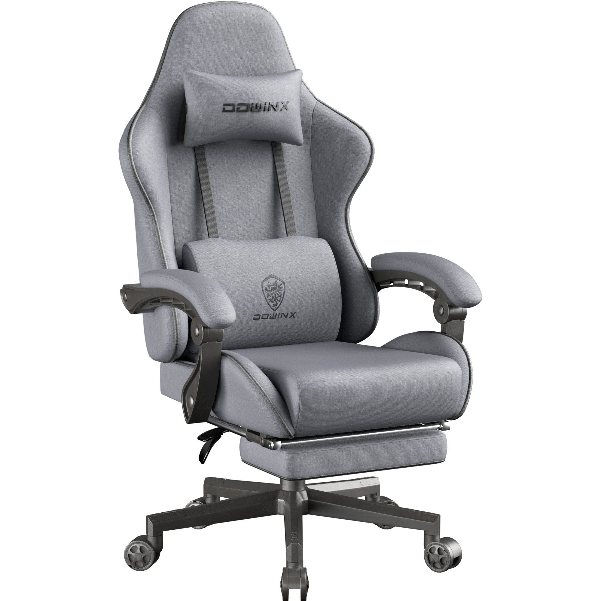 Dowinx Gaming-Stuhl Dowinx Gaming Stuhl Tasche Frühling Kissen (Packung), Ergonomischer Atmungsaktiver Bürostuhl aus Hochwertigem Stoff