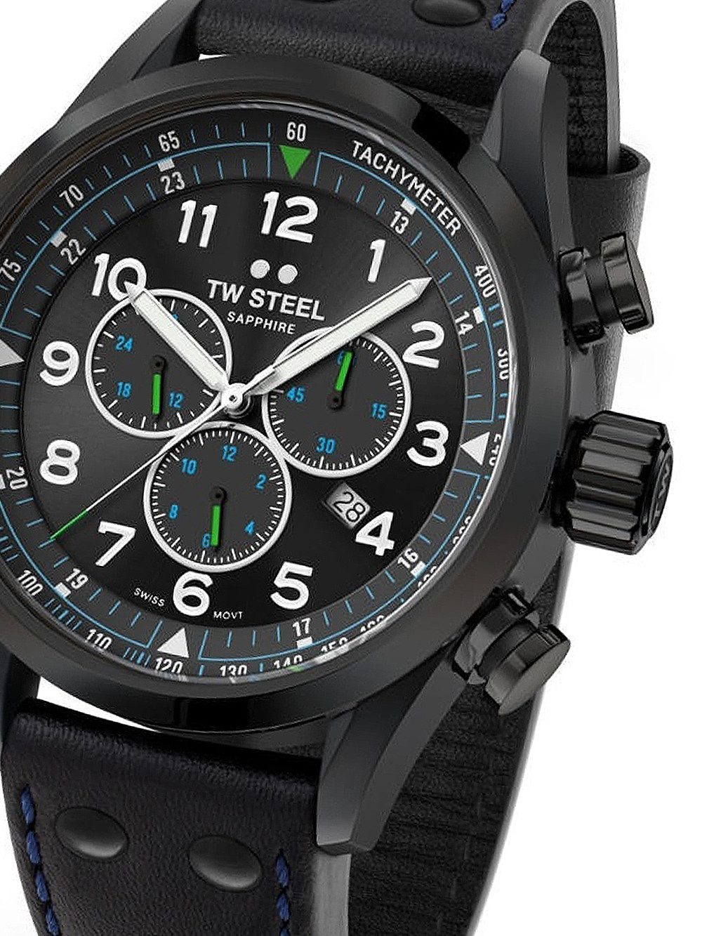 Quarzuhr TW-Steel SVS306 Volante Chronograph Petter Solberg Herrenuhr 48mm 10AT TW-Steel SVS306 Volante Chronograph Petter Solberg Herrenuhr 48mm 10ATM