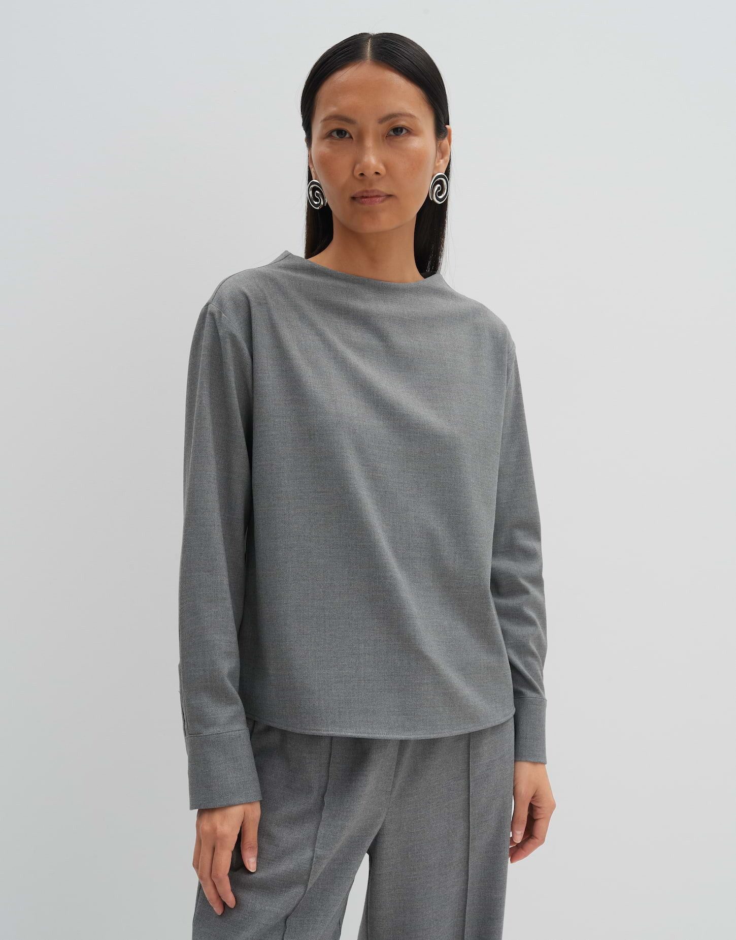 someday Shirtbluse Stehkragenbluse ZALENE Regular in Flanell Optik