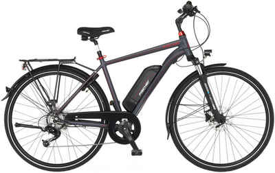 FISCHER Fahrrad E-Bike VIATOR 1.0 Diamant 50, 8 Gang Shimano Acera Schaltwerk, Kettenschaltung, Heckmotor, 418 Wh Akku, (mit Faltschloss)