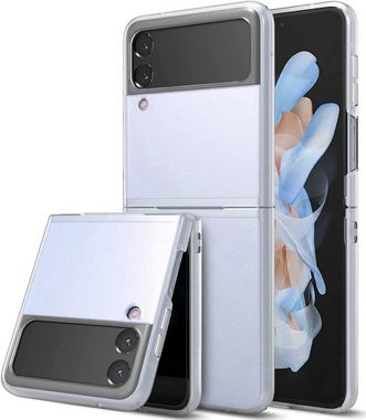 Baker Handyhülle Für Samsung Galaxy Z Flip 3, 4, 5 Transparente Schutzhülle, Anti-Kratzer Rückseite Hülle