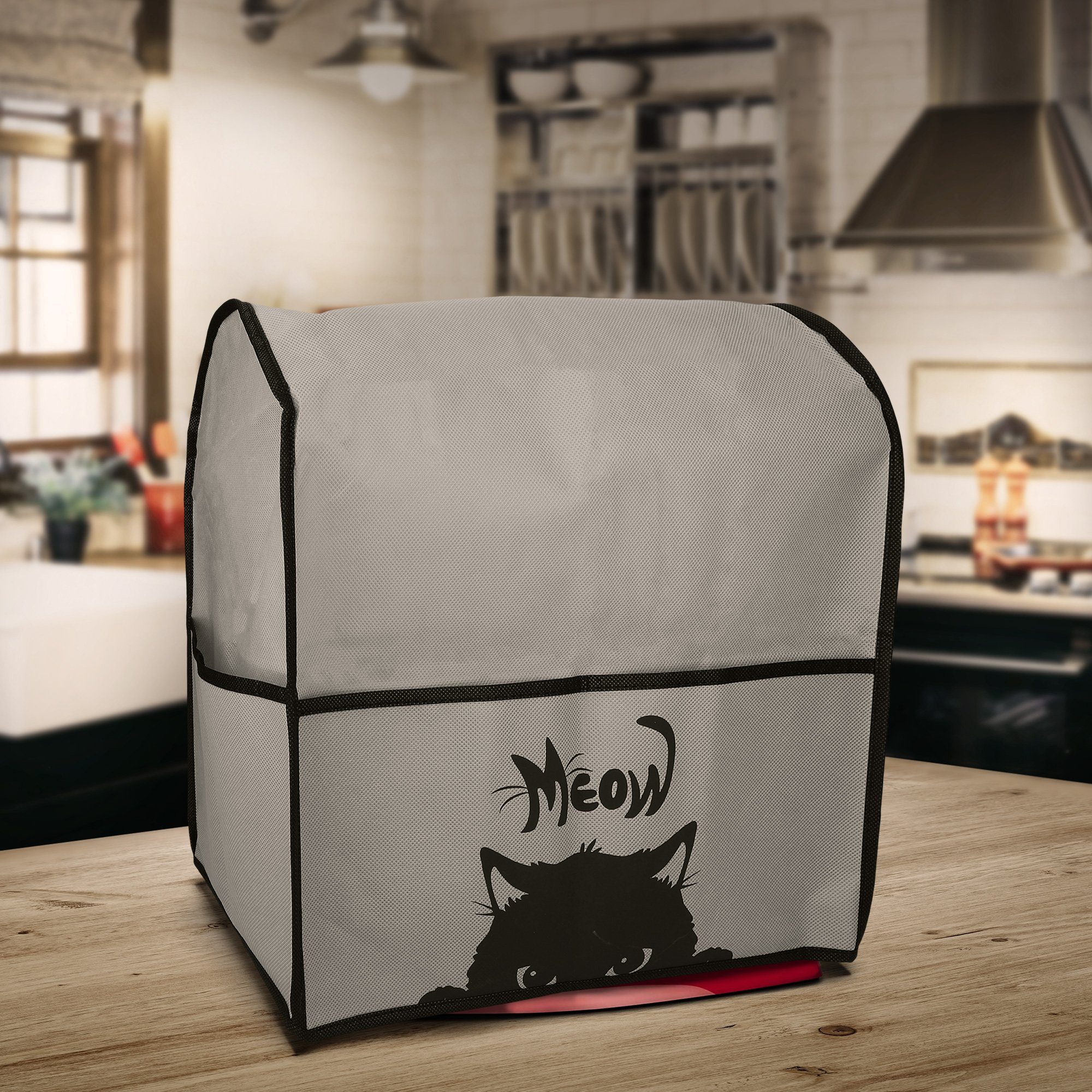 kwmobile Abdeckhaube Hülle für KitchenAid 4,3-4,8 liter, mit 3 Fächern - Küchenmaschine Staubschutz Haube