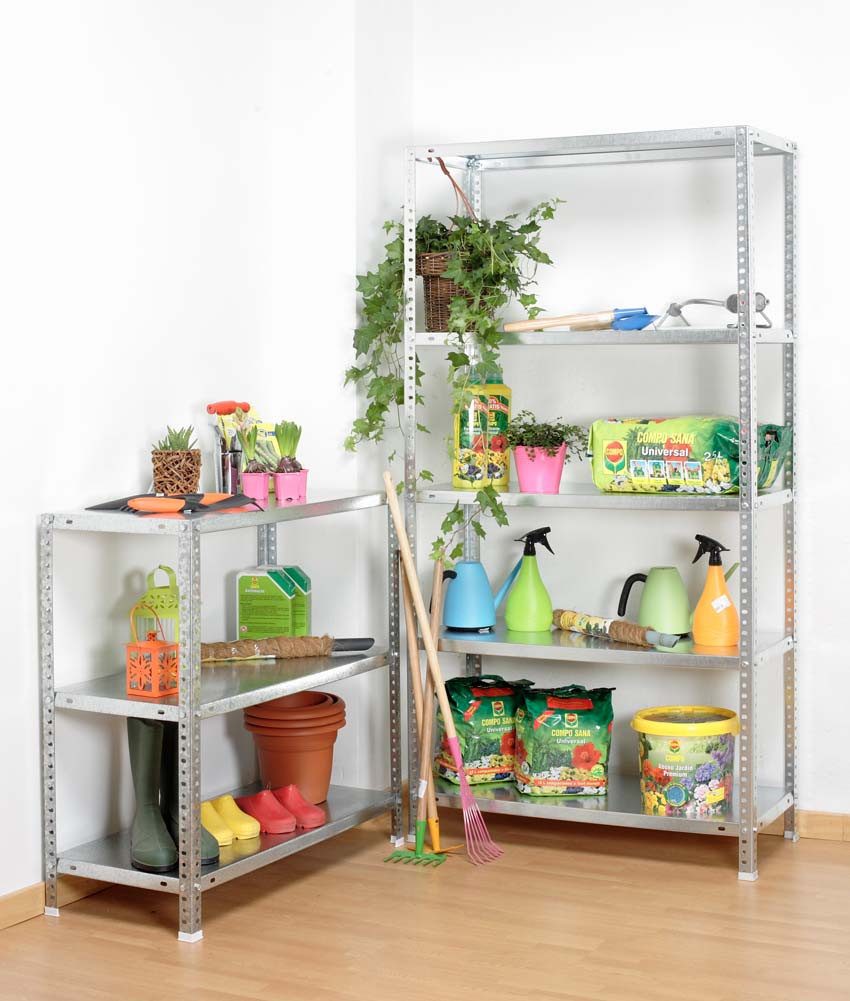 PROREGAL® Schwerlastregal Schraubregal PANDA TALL 200x80x30cm 6 Fachböden 100kg Verzinkt, Schraubregal Lagerregal Kellerregal Metallregal bis zu 600kg Fachlast – Bild 5 von 5