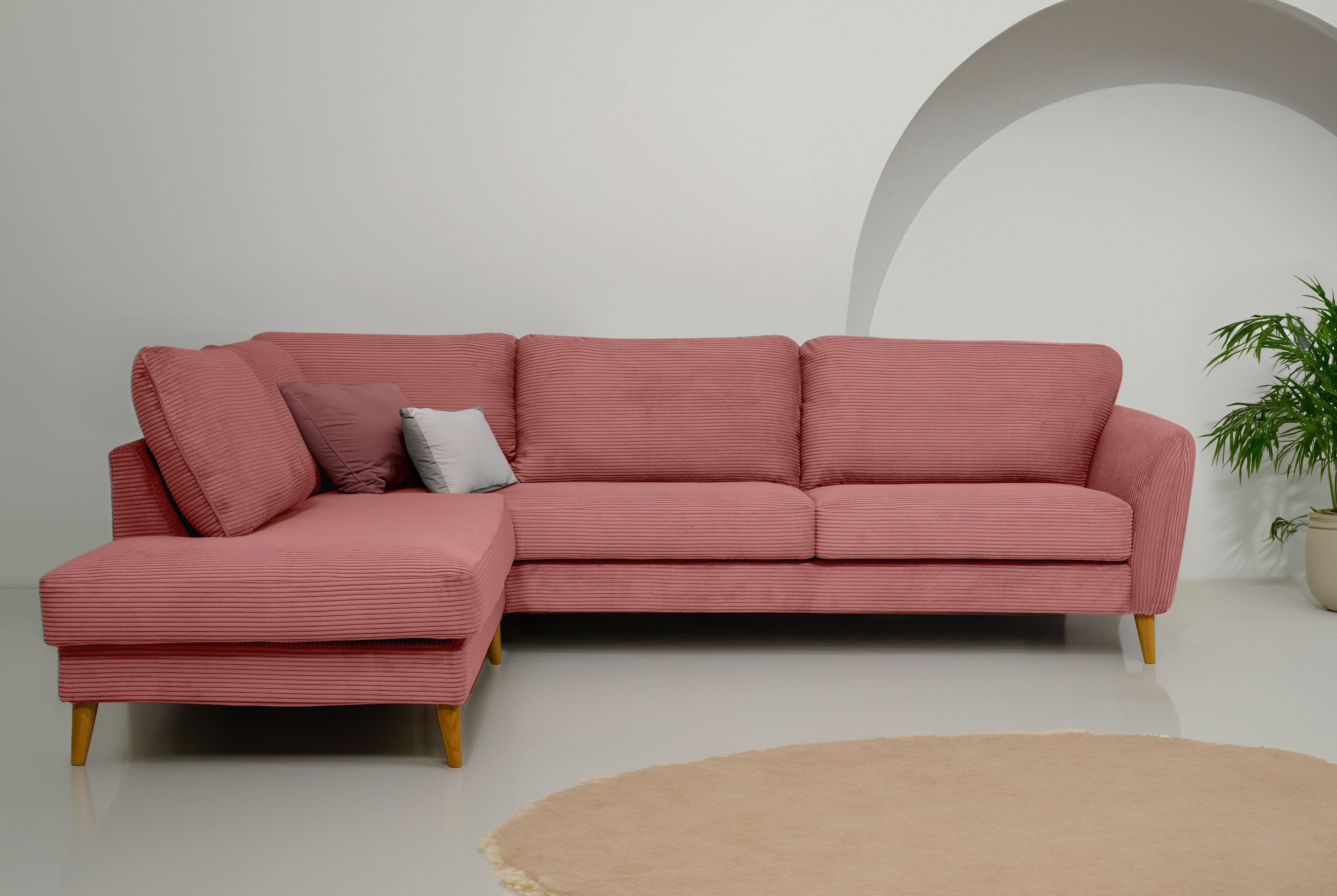 Home affaire Ecksofa MARSEILLE 278/202 cm, günstig online kaufen