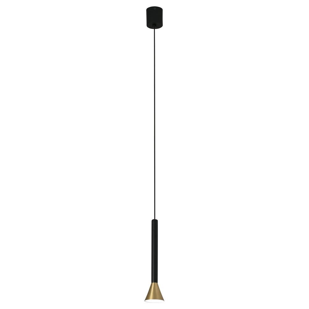 Faro Pendelleuchte LED Pendelleuchte Danka in Schwarz und Gold, LED