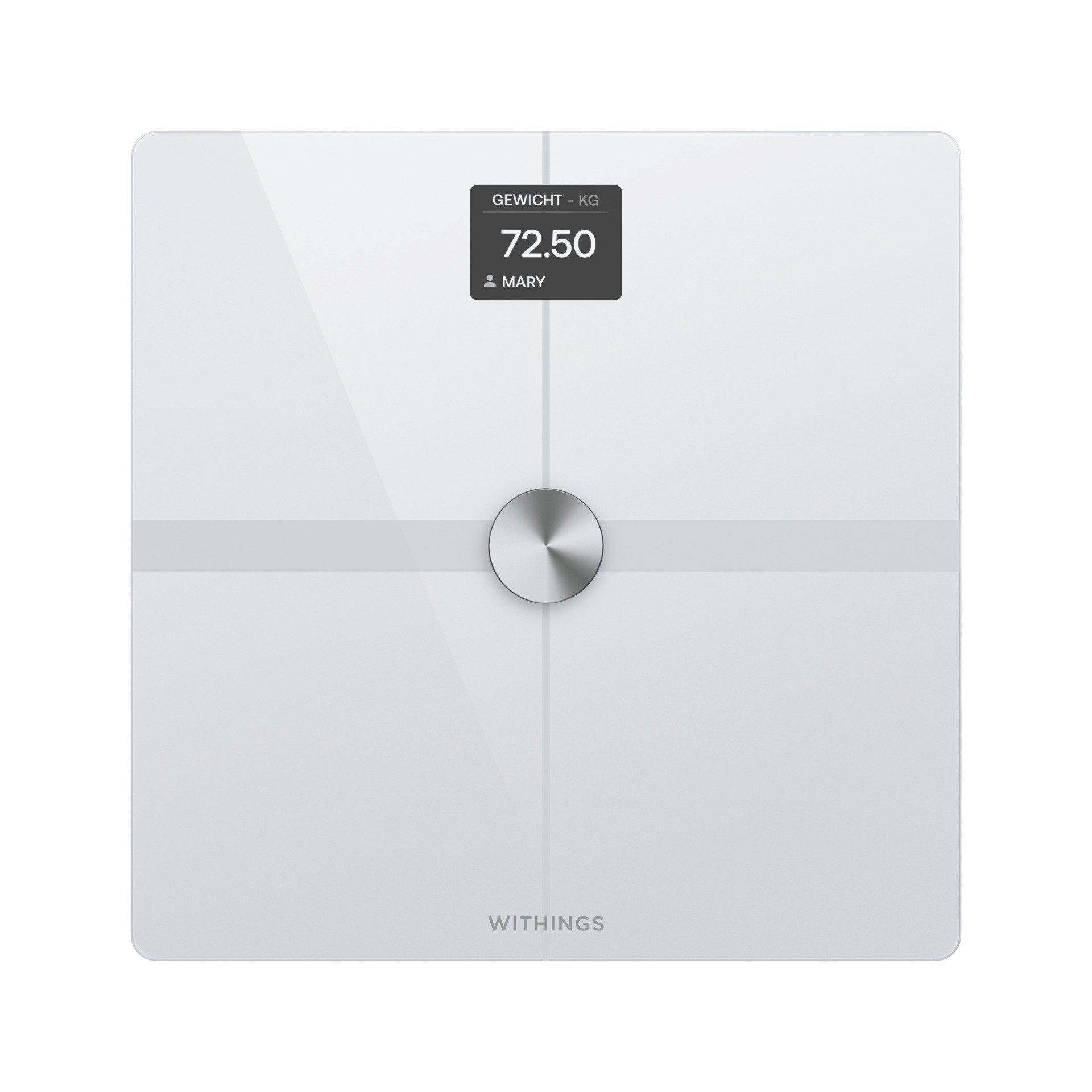 Withings Körper-Analyse-Waage Body Smart, einschließlich Körperfett-/Muskelmasse, automatische Erkennung und Verfolgung von bis zu 8 Benutzern