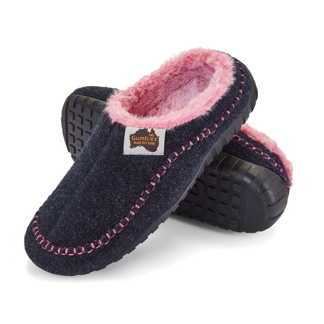 Ossa Low navyblau/pink Damen Hausschuh