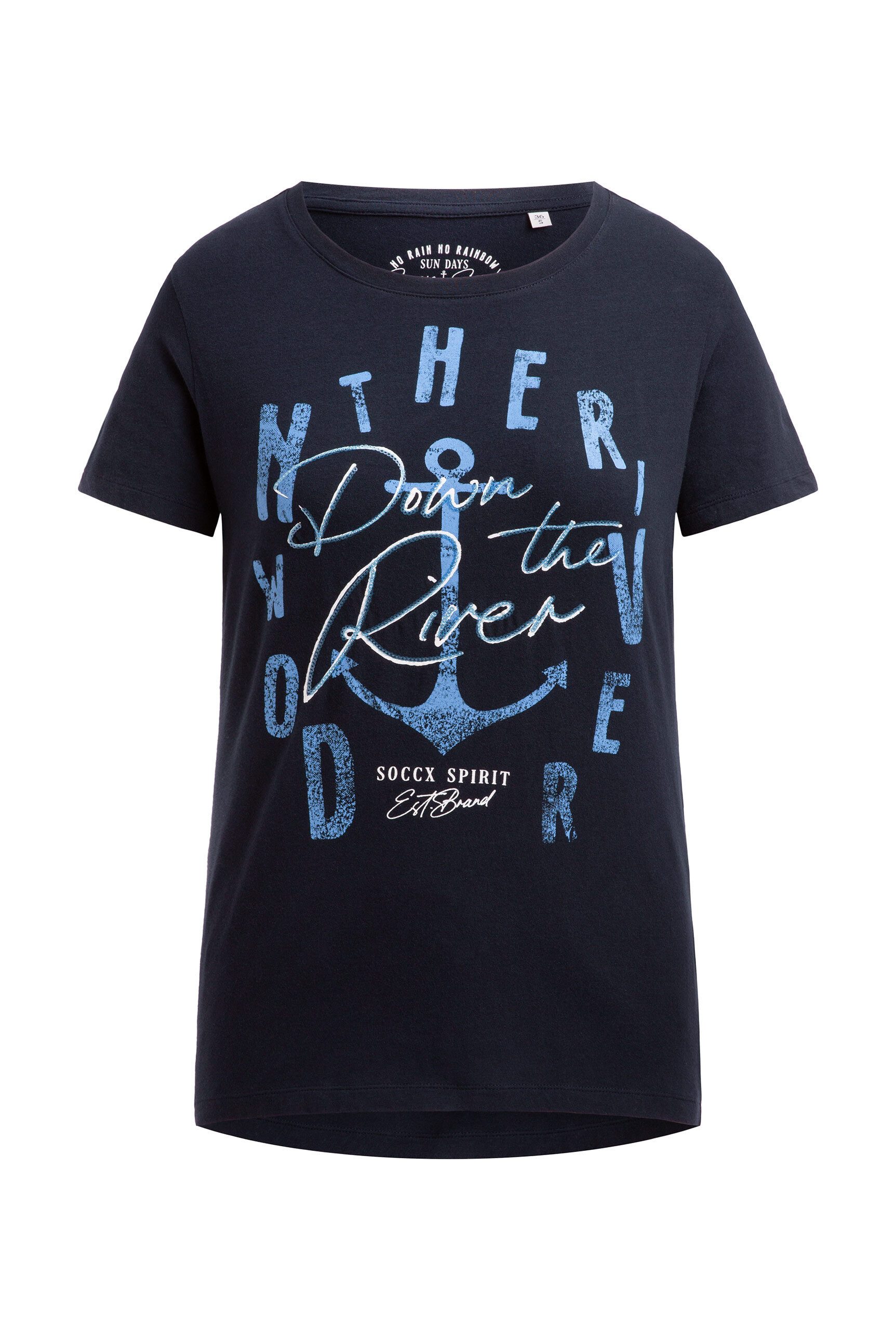 SOCCX Rundhalsshirt mit Baumwolle günstig online kaufen