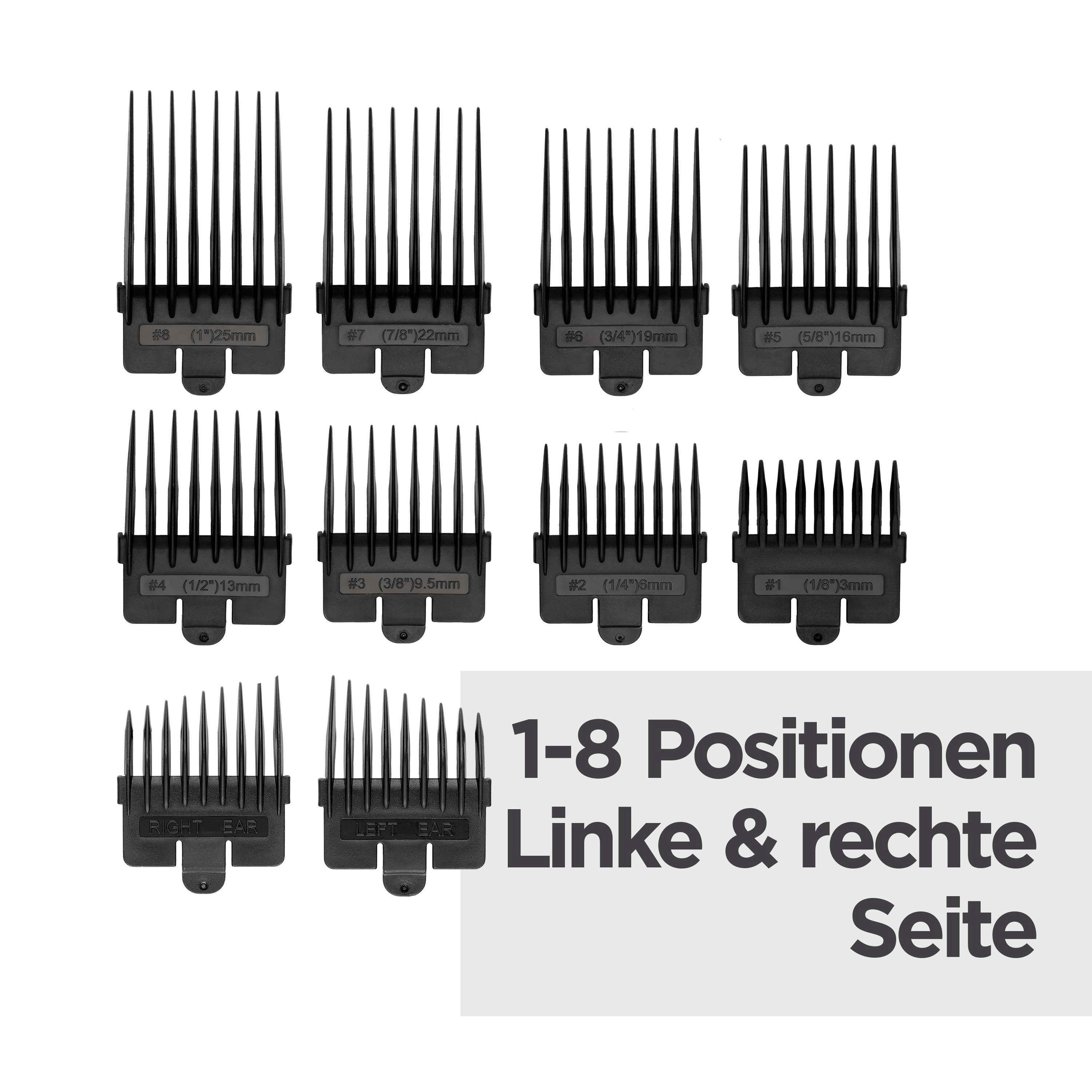 BaByliss Haarschneider Lithium Power Haarschneider Set, E812E, Lithium-Ionen-Akku, 10 Kammaufsätze, 50 Schnittlängen