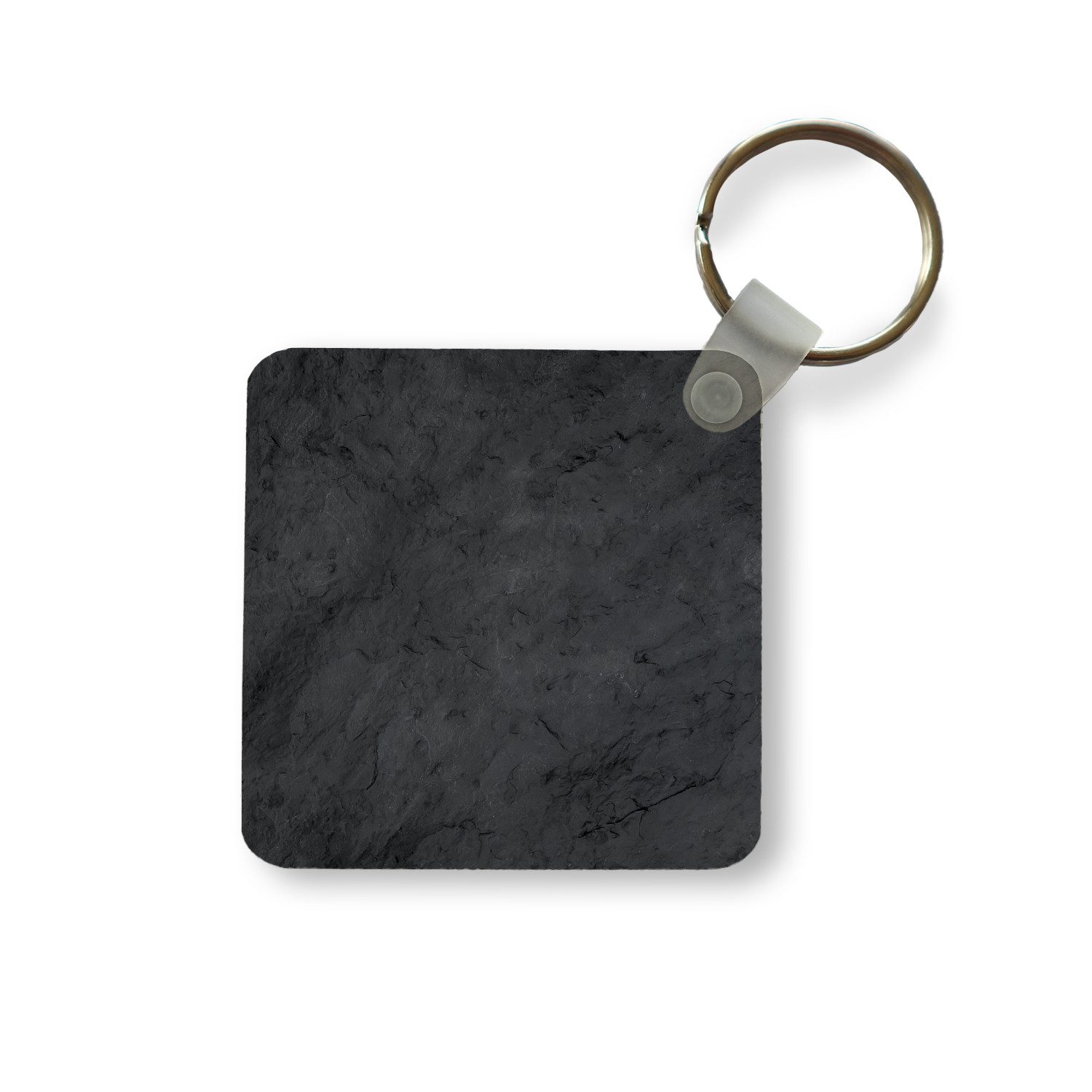 MuchoWow Schlüsselanhänger Grau - Zement - Beton - Industriell - Strukturiert, Quadratisch, Accessoire Auto / Haus / Rucksack / Handtasche, 5x5 cm