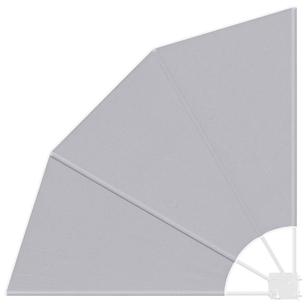 vidaXL Seitenmarkise 115 x 115 cm Balkon Sichtschutz Grau 115x115 cm aus Stoff für Outdoor
