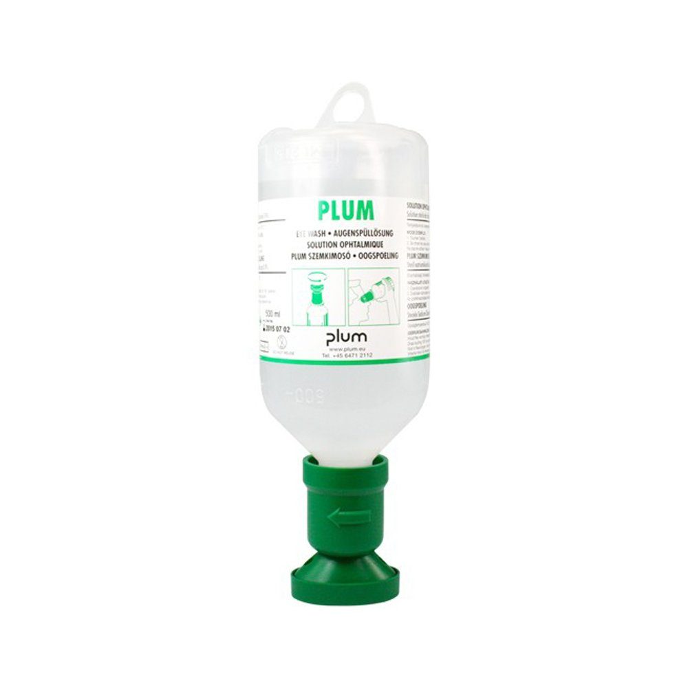 Erste-Hilfe-Set Augenspüllösung 500 ml mit Augenschale NaCl PLUM