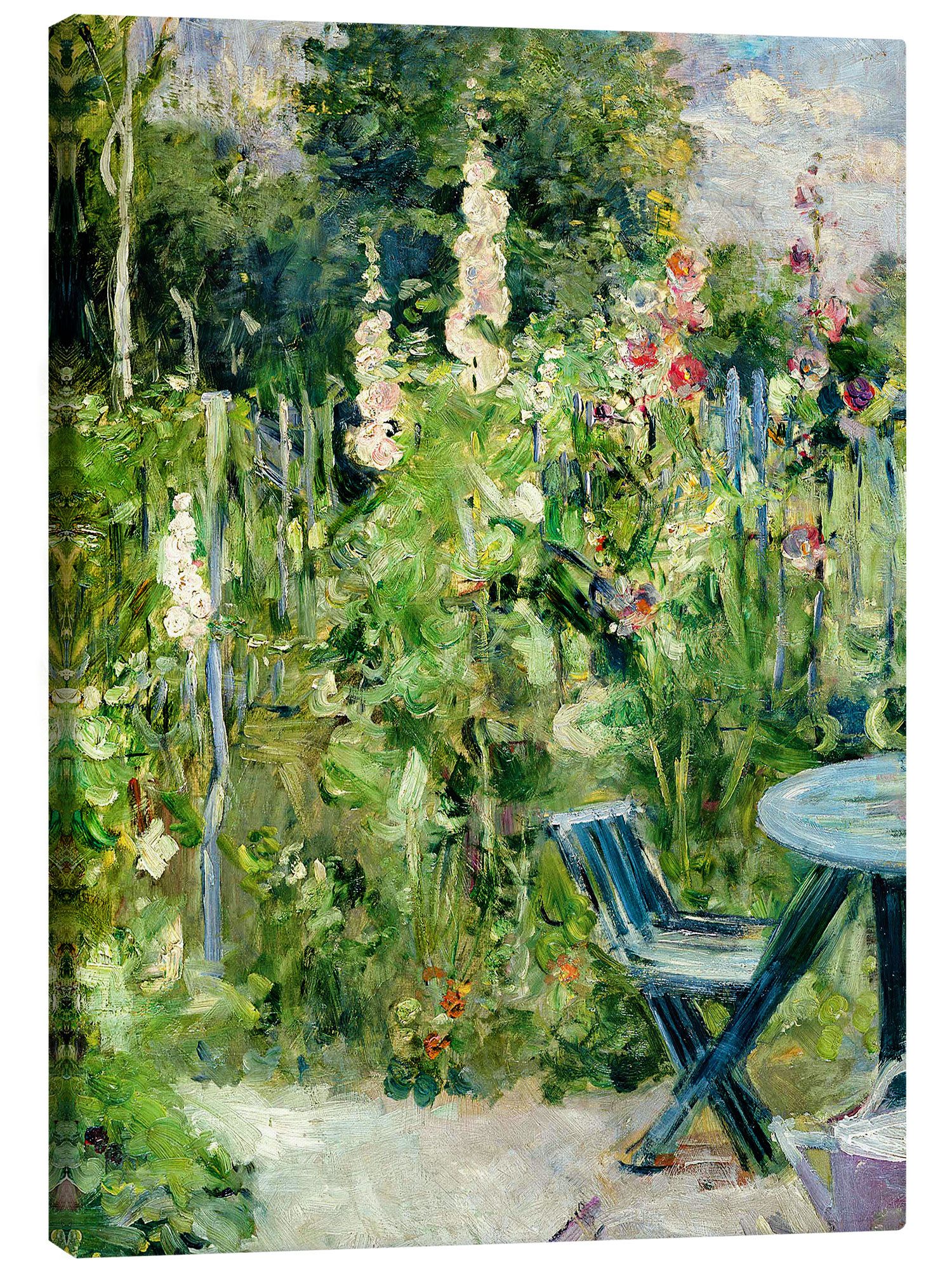 Posterlounge Wandbild Stockrosen II, Berthe Morisot, erhältlich als Poster, Leinwandbild, Wandsticker oder Acrylglasbild
