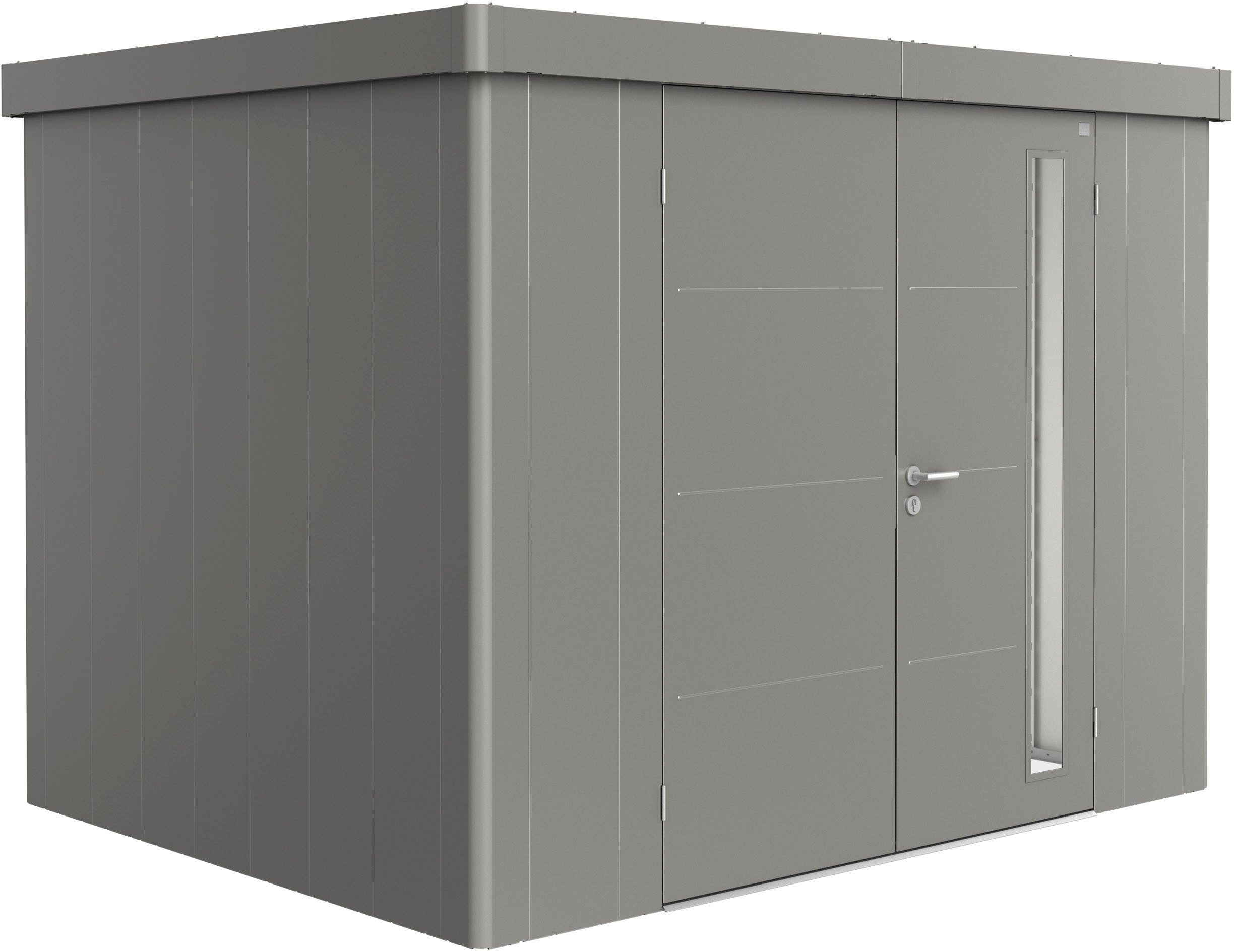 Biohort Gerätehaus NEO Gr. 2C, verschiedene Farben, BxT: 292x236 cm, stylisches Gartenhaus mit Flachdach