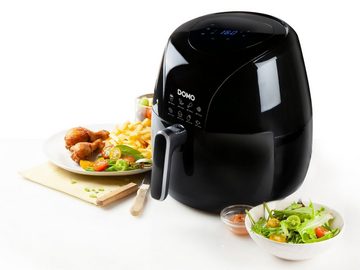 Domo Heißluftfritteuse, 2000 W, große XXL 5,5Ltr. Fritteuse Pommes frittieren ohne Öl, mit Salzstreuer