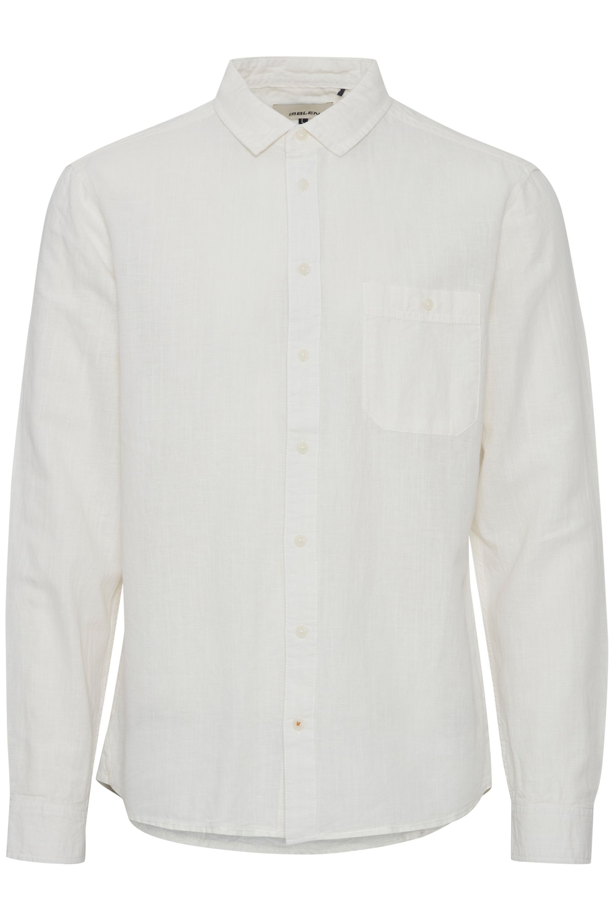 Shirt BLEND White Blend Snow Langarmhemd 20715153 -