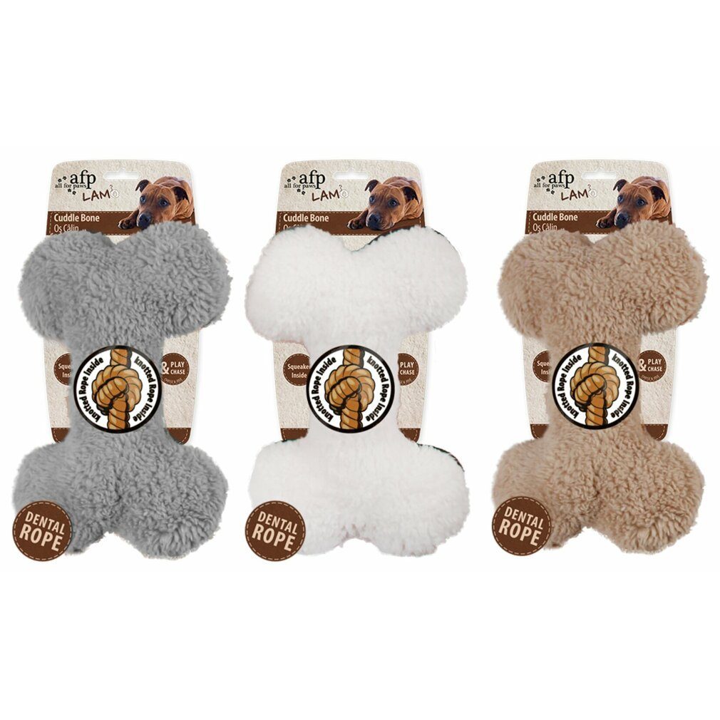 Kauspielzeug AFP Lambswool Plush Bone 23cm