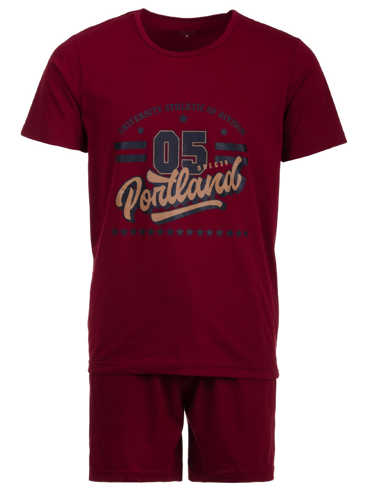 Henry Terre Schlafanzug Pyjama Set Shorty - Oregon Portland