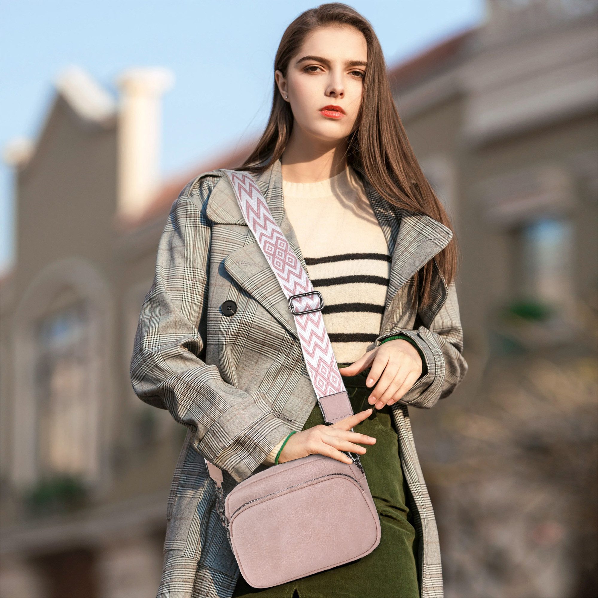TAN.TOMI Umhängetasche Damen Handy Umhängetasche Echtes Crossbody Bag Damen günstig online kaufen