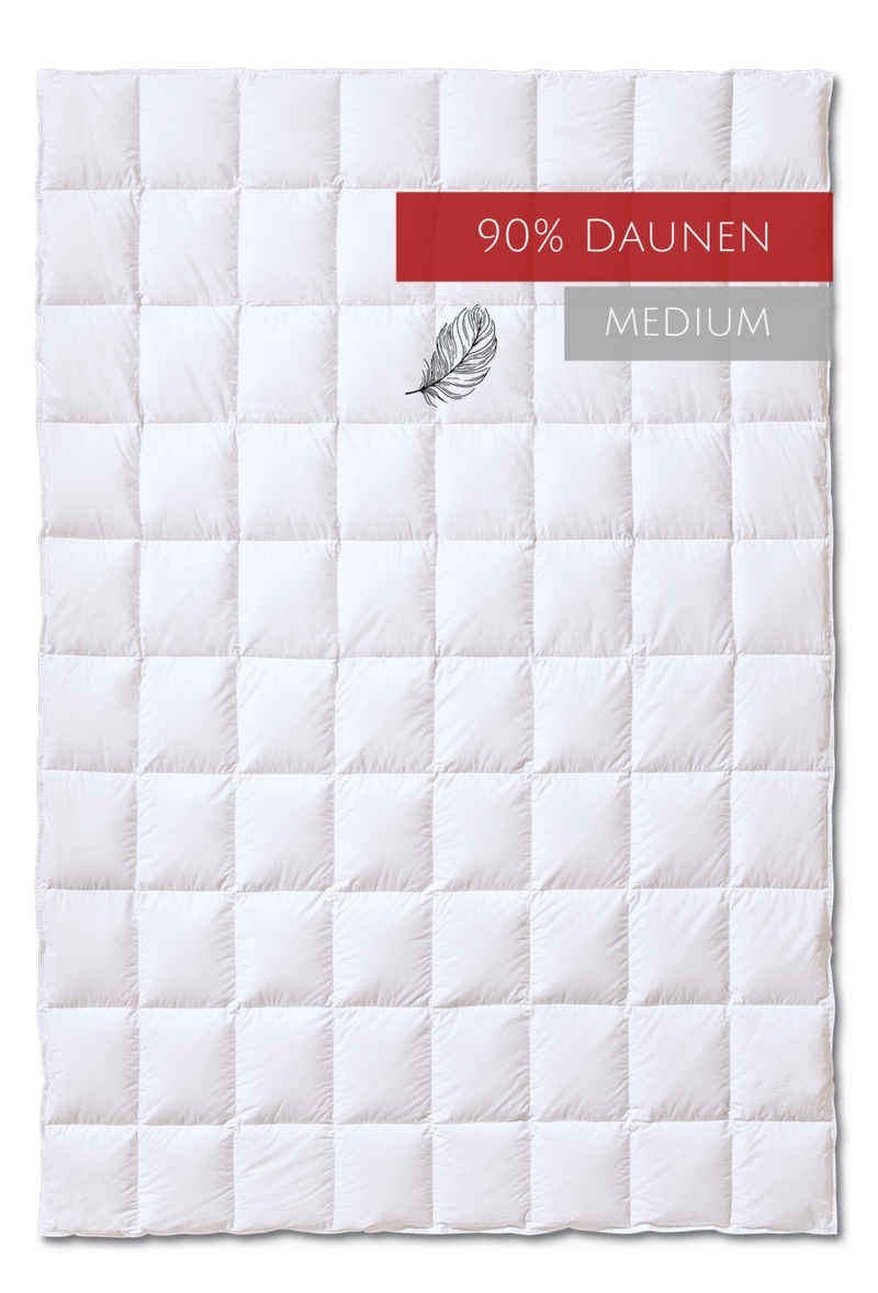 Daunenbettdecke, »Atelier Sanders Wärmestufe "light"«, Kauffmann, Bezug: 100% Baumwolle