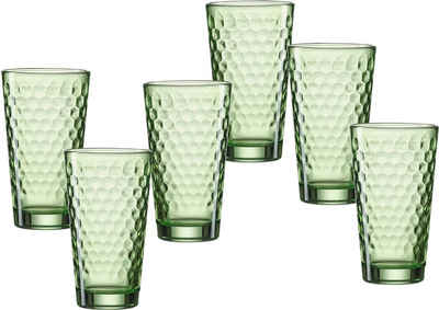 Ritzenhoff & Breker Longdrinkglas Favo, 6-teilig, Glas, 350 ml
