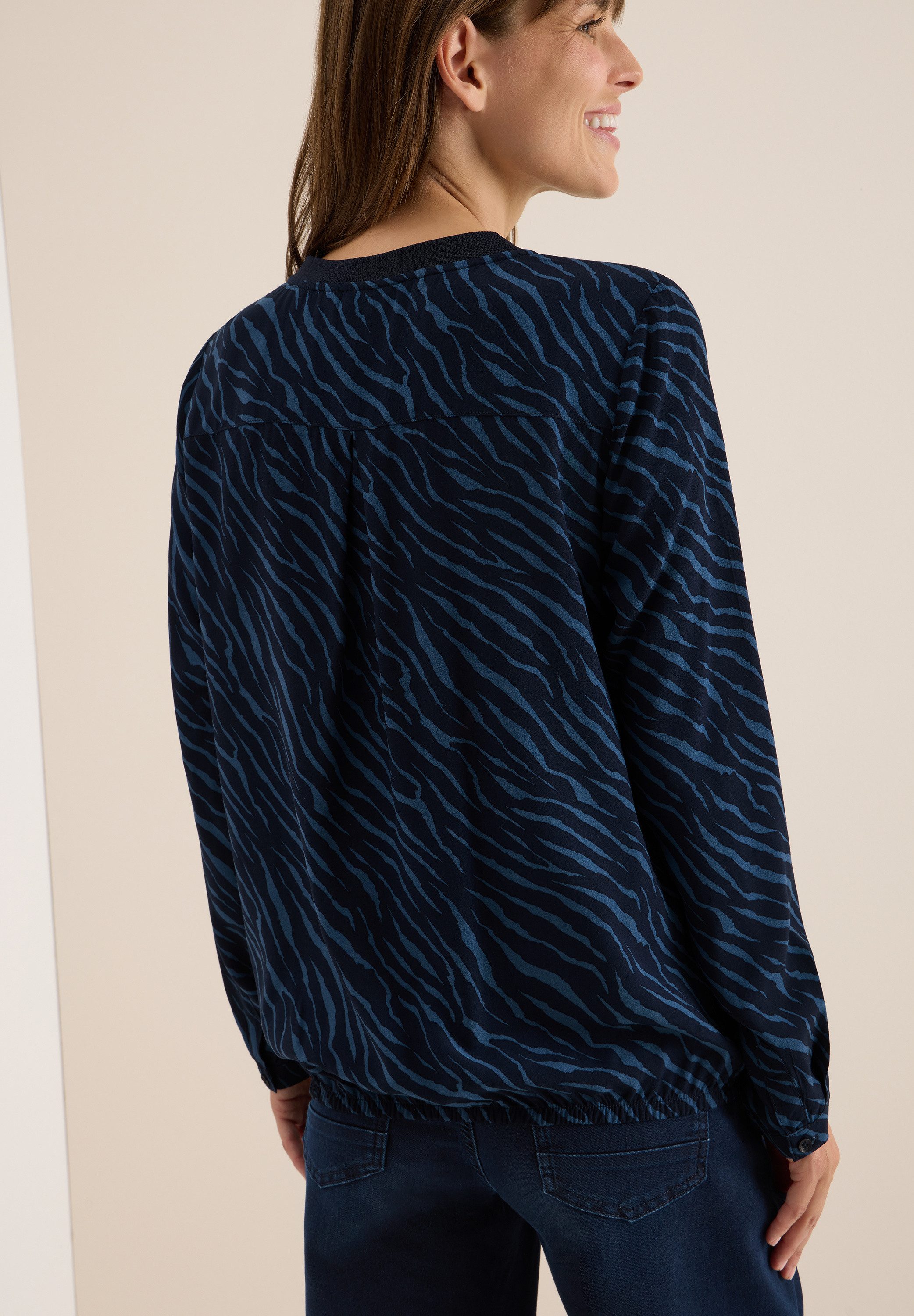 CECIL Langarmbluse mit All-Over Zebra Print günstig online kaufen