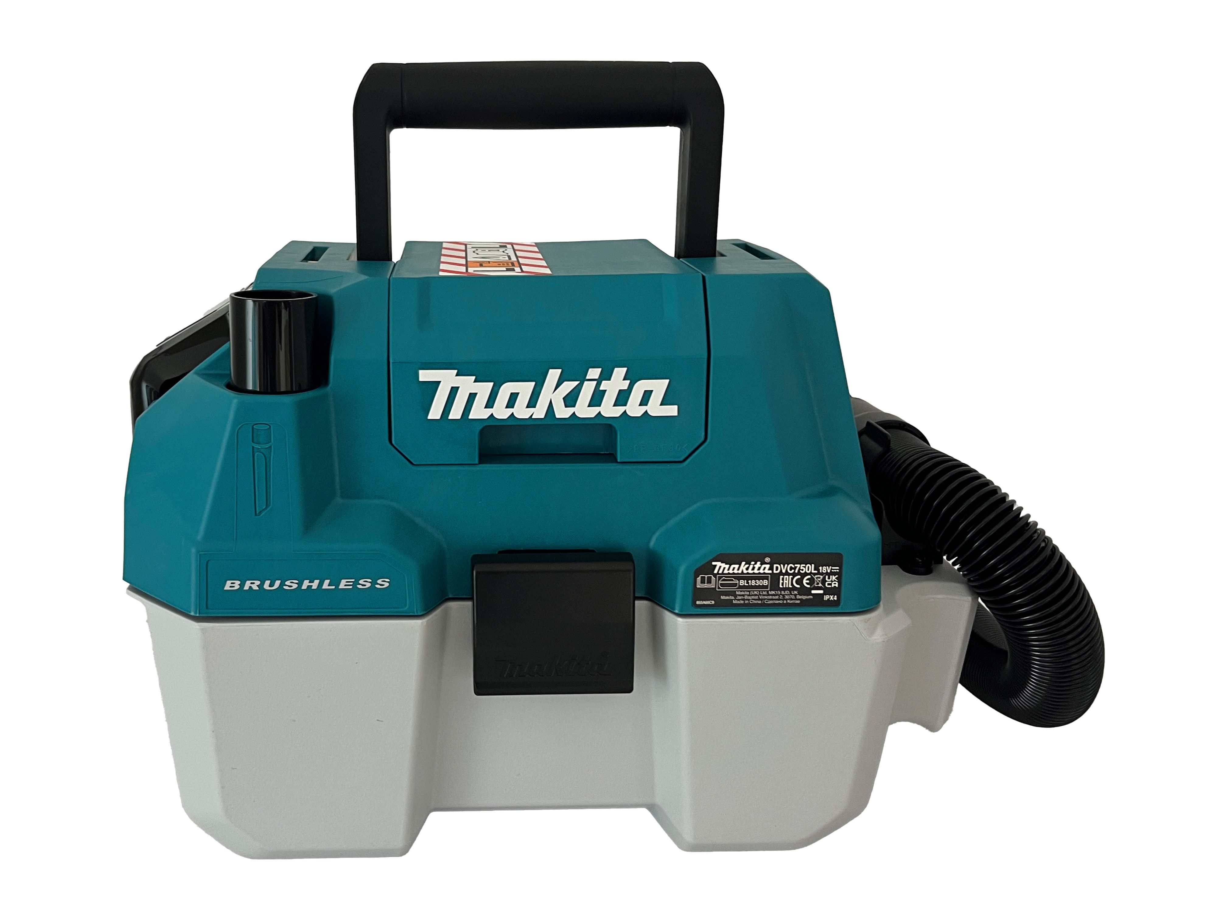 Makita Nass-Trocken-Akkusauger DVC750LZX1, Akku-Staubsauger Nass- und Trockensauger / 18 V / 7,5 L