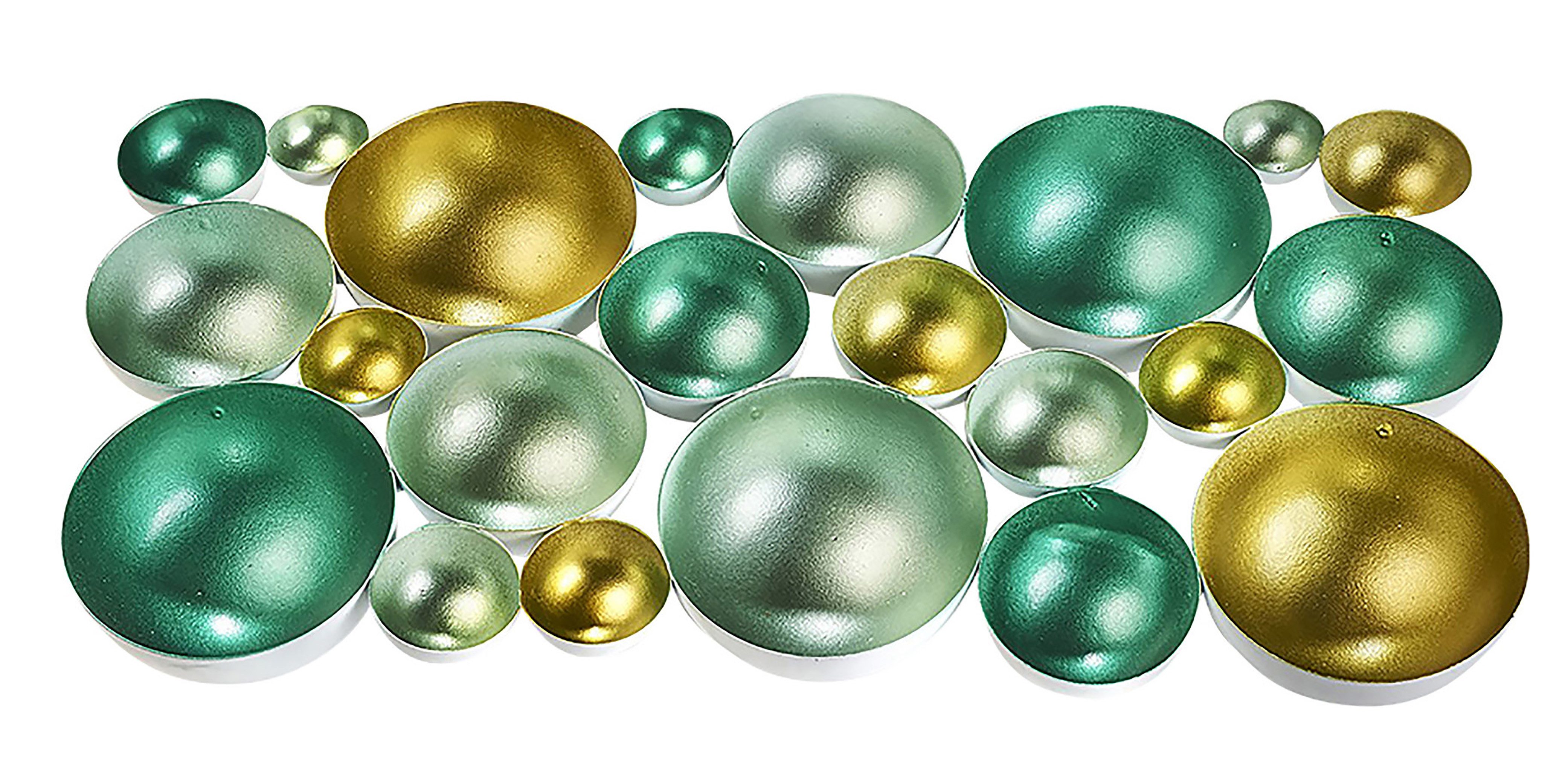 Kobolo Kerzenhalter BUBBLE in Blau- und Grüntönen (Metall)