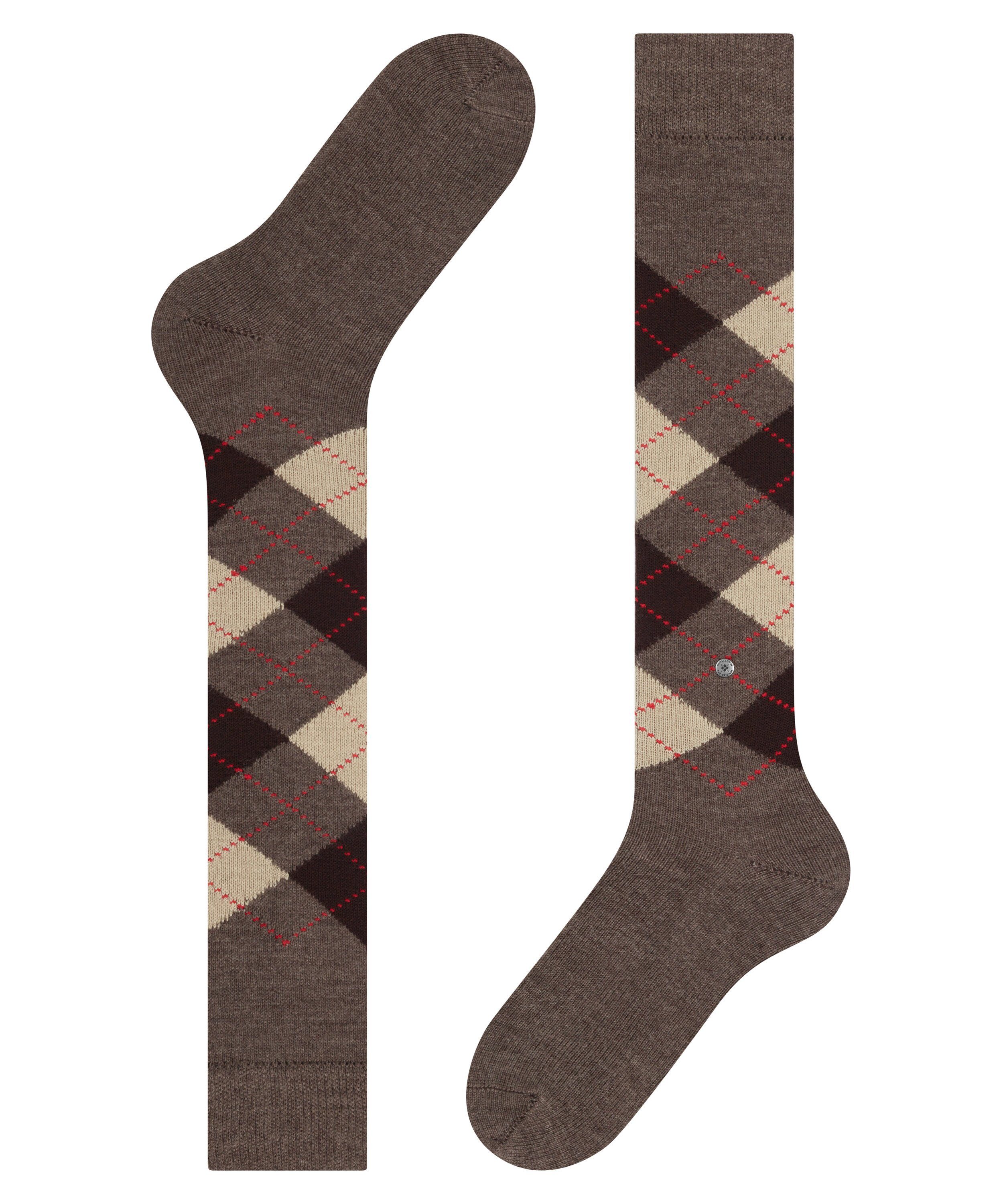 (1-Paar) weich brown warm & Preston Kniestrümpfe (5256) Burlington besonders