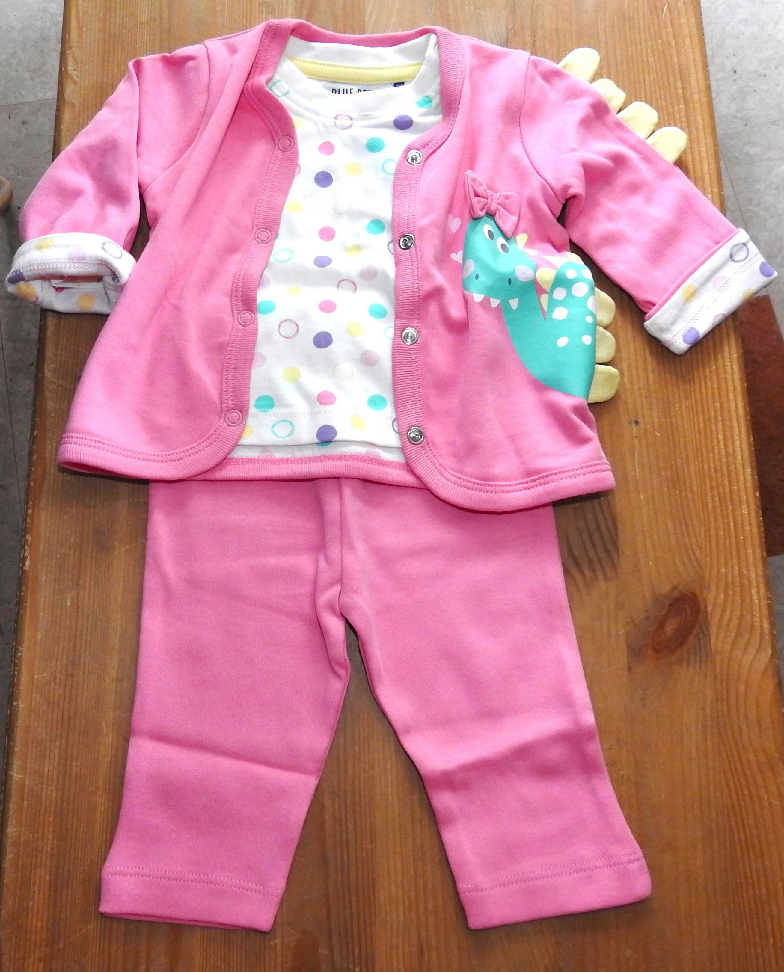 Blue Seven Shirt, Hose & Jäckchen Dino