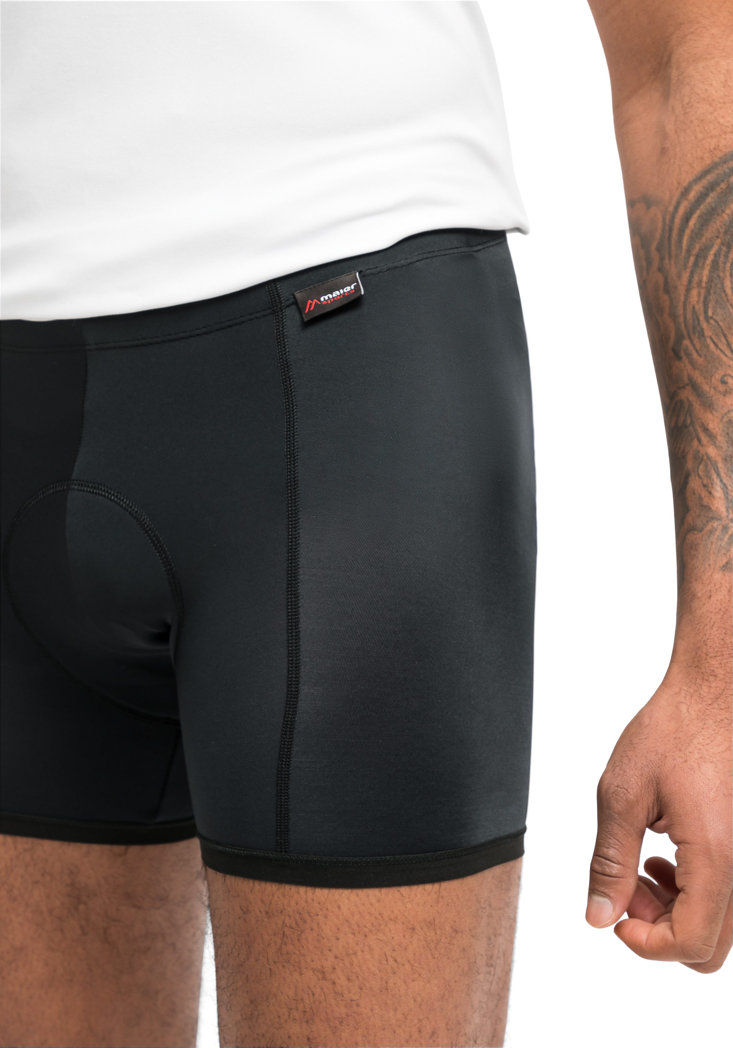 Maier Sports Fahrradhose Cycling Boxer Angenehmer Tragekomfort dank innovativem Sitzpolster