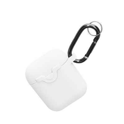 kwmobile Kopfhörer-Schutzhülle Hülle für Apple Airpods 1 & 2 Kopfhörer Case, Silikon Cover mit Verschluss - Schutzhülle
