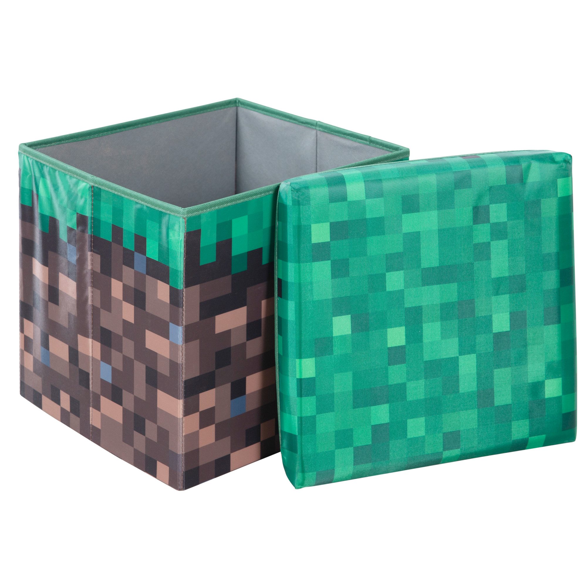 Minecraft Aufbewahrungsbox & Sitzbox - in Minecraft Gras-Block Design - Per günstig online kaufen