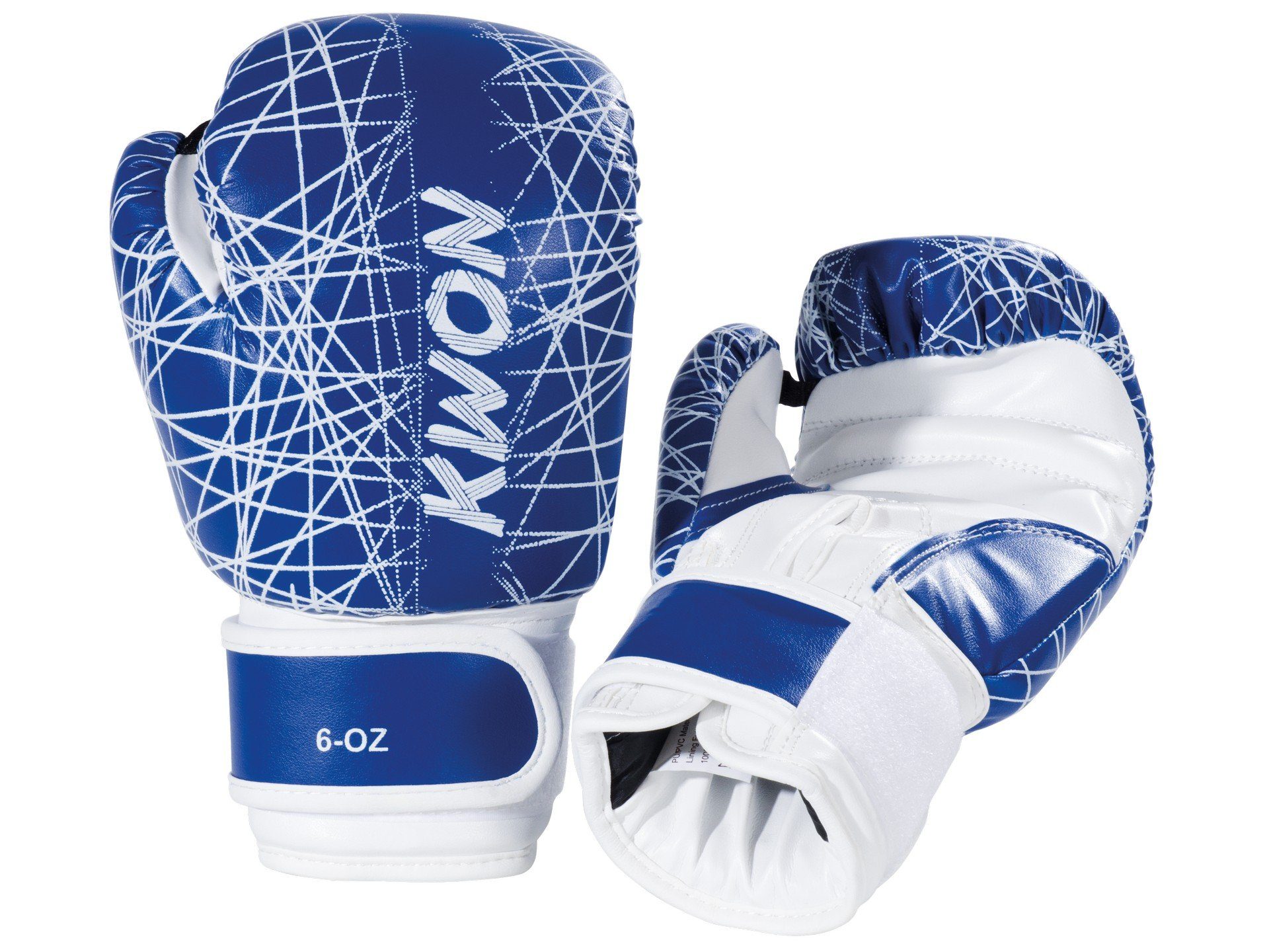 KWON Boxhandschuhe blau Kinderboxhandschuhe), 6 Boxen Kids Qualität (small MMA Unzen, neon Box-Handschuhe klein, Kickboxen pink Kinder hochwertige