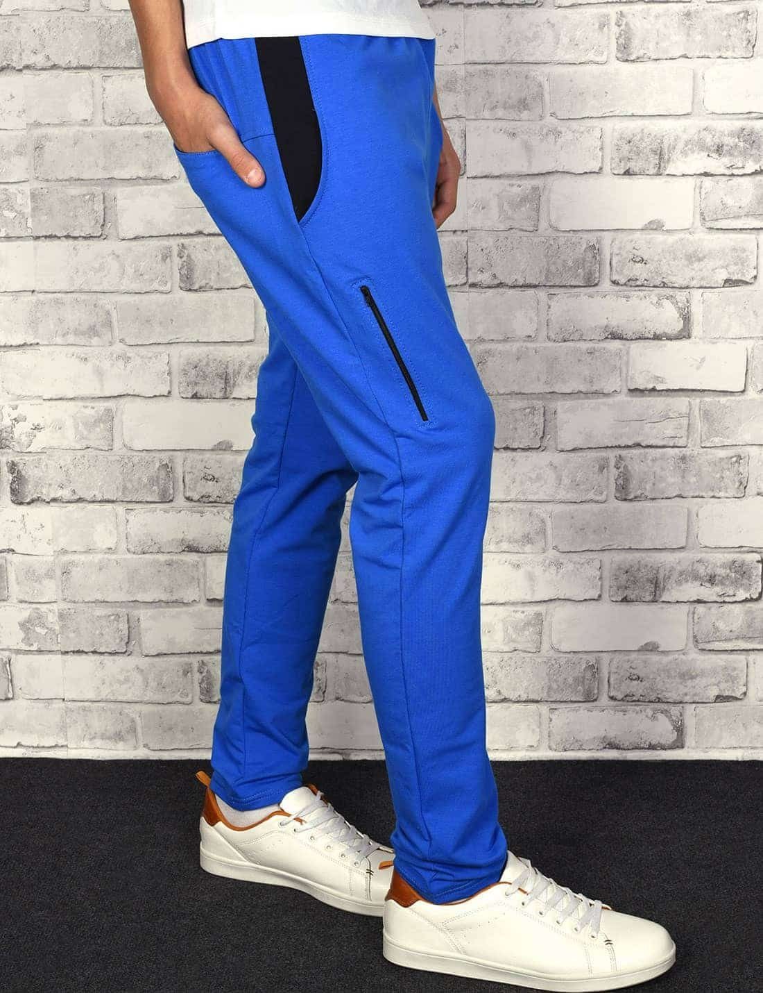elastischem Jungen BEZLIT Sweathose Bund Sweatpants mit Kinder (1-tlg) Blau-Schwarz