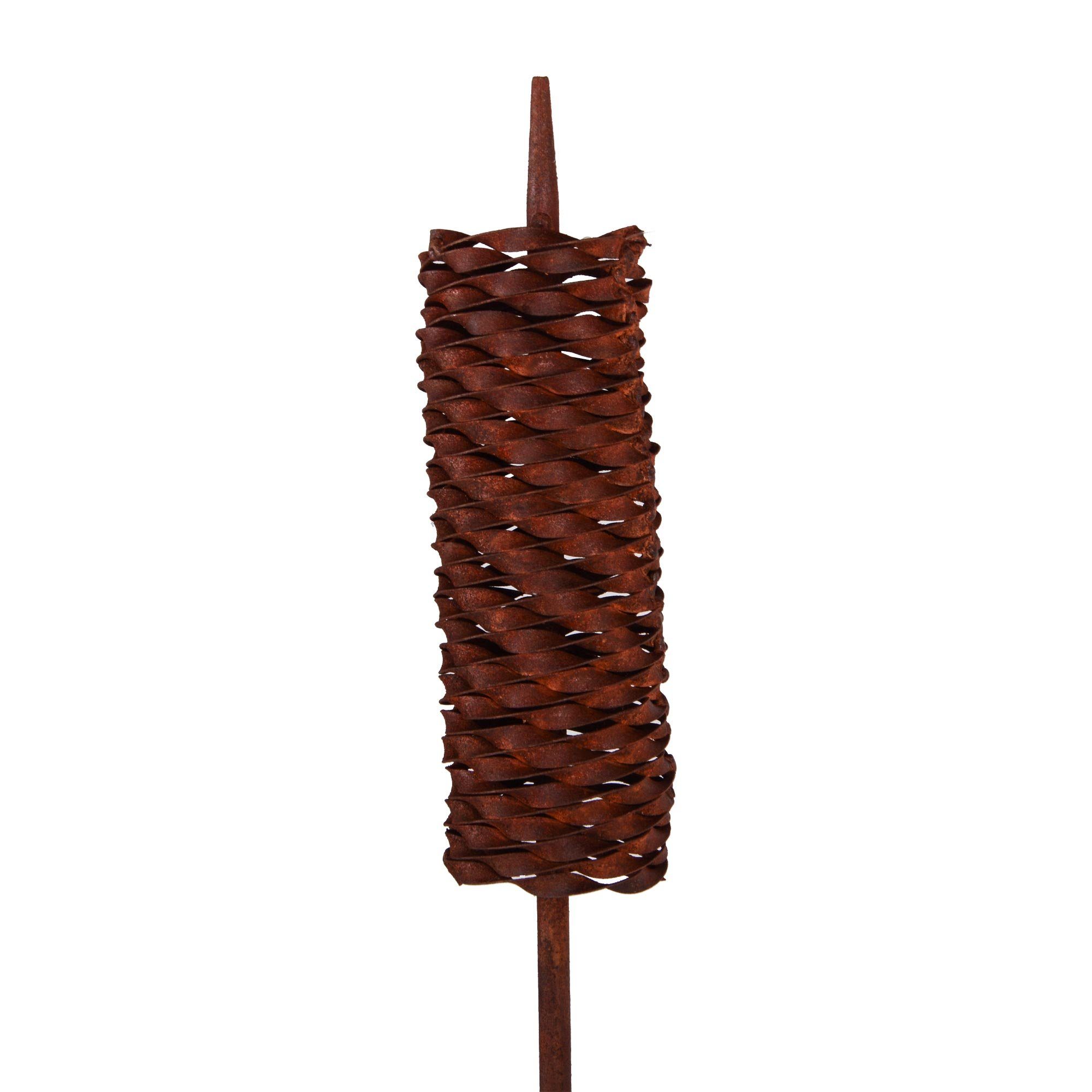 UNUS GARDEN Gartenstecker Rost Metallblume Schilfgras günstig online kaufen